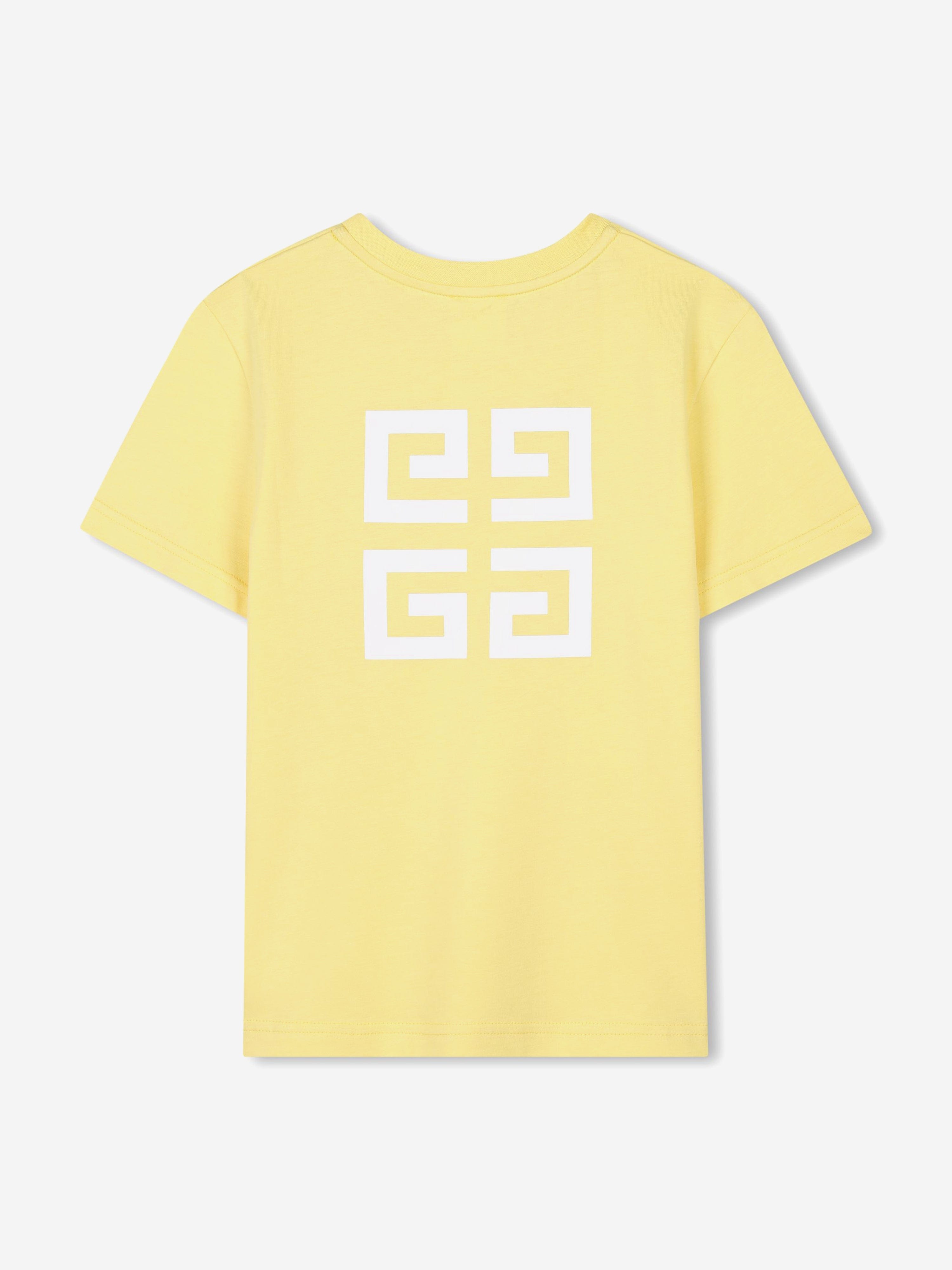 Kids Logo Print T-Shirt in Yellow