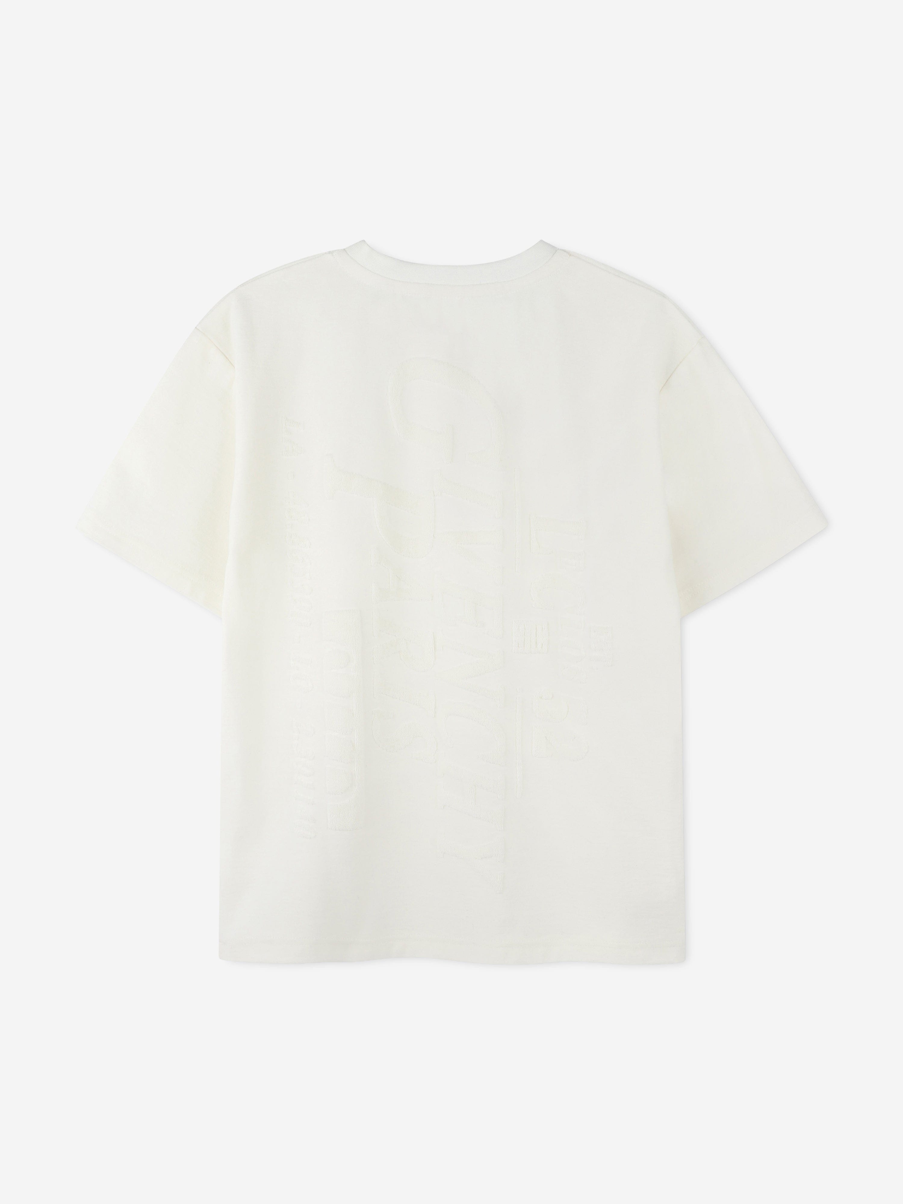 Givenchy Boys Jacquard Logo T-Shirt in White