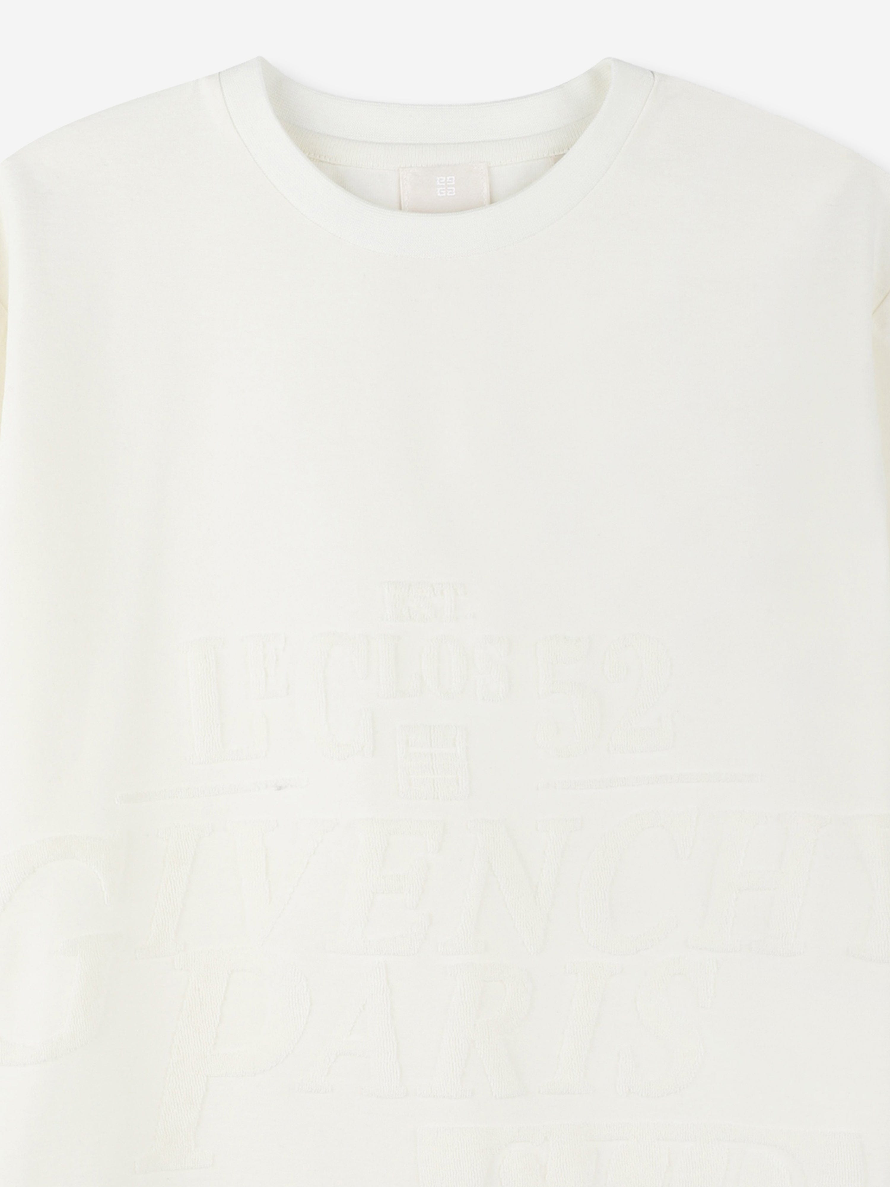 Givenchy Boys Jacquard Logo T-Shirt in White