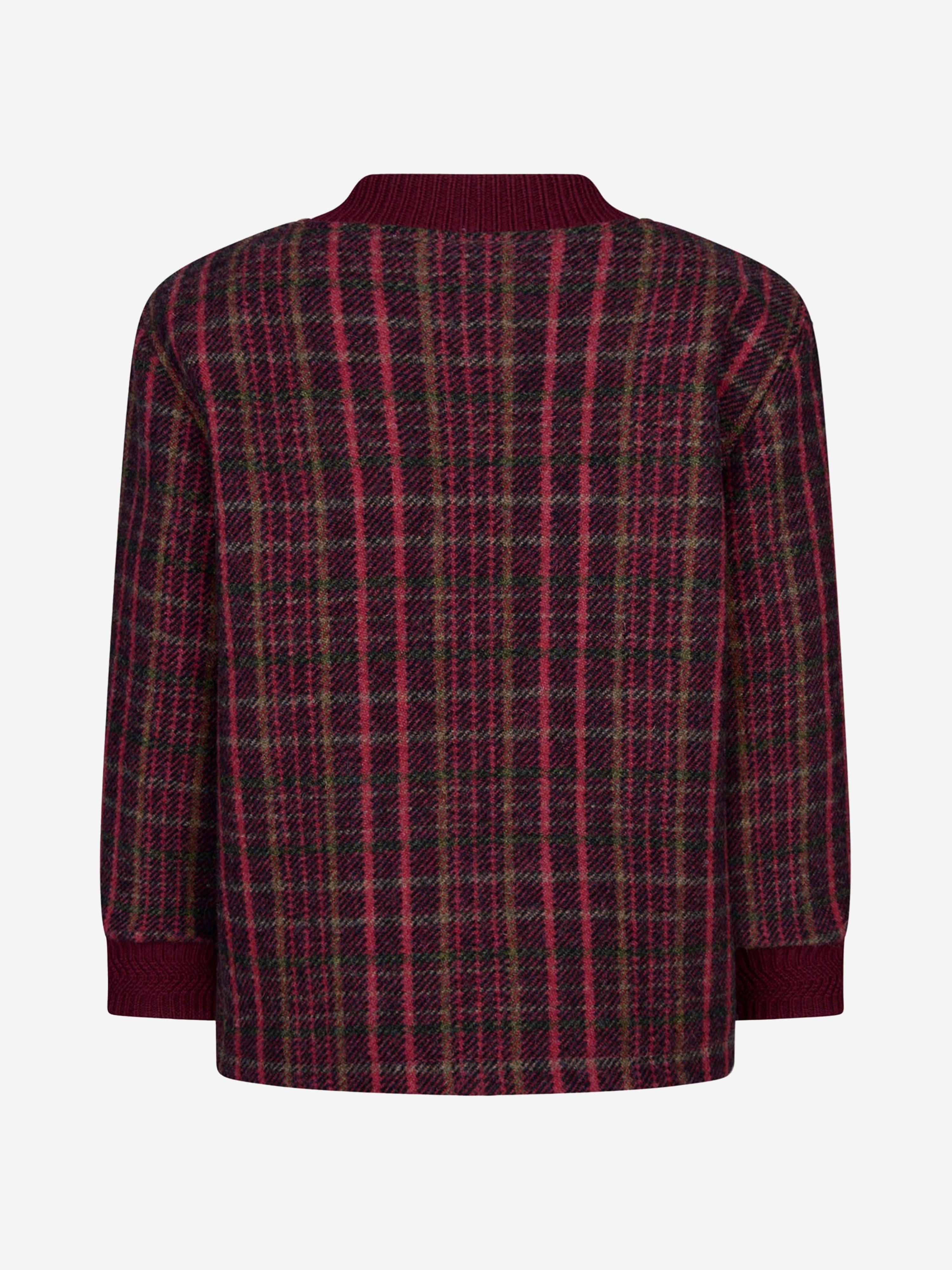 GUCCI Baby Boys Wool Check Bomber Jacket