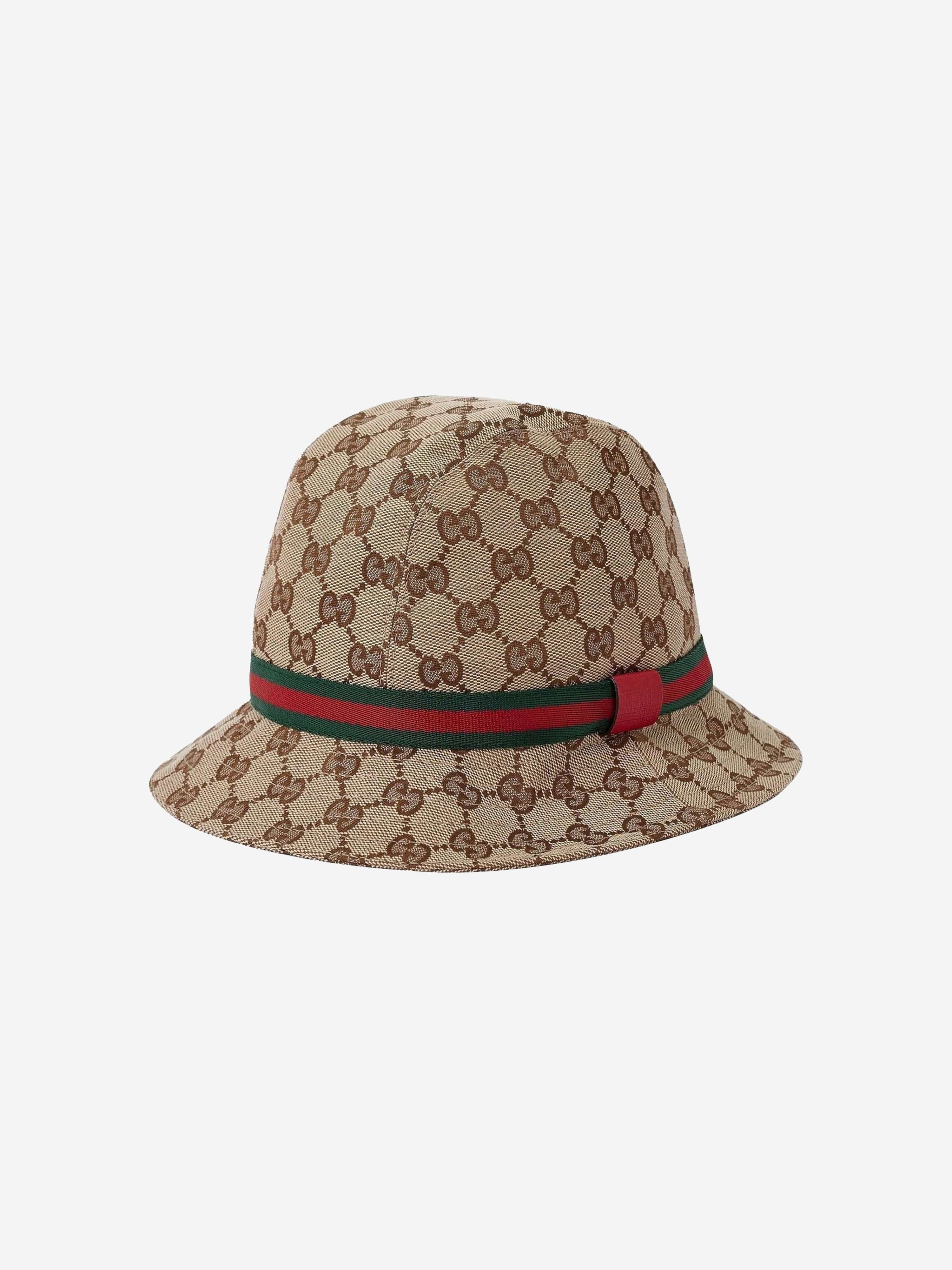 Gucci Kids Original GG Fedora in Brown