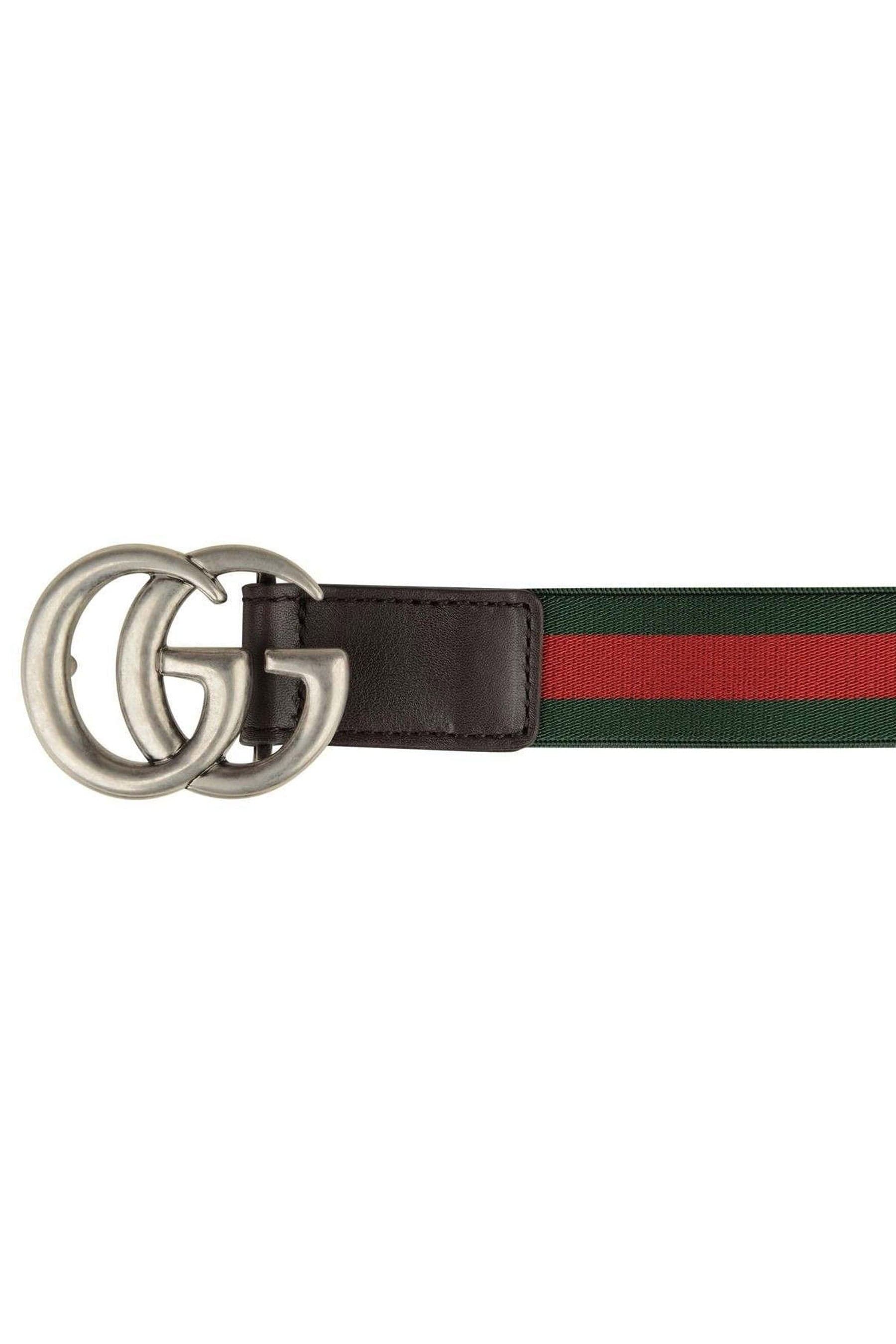 Gucci Kids Elastic Web Belt in Green