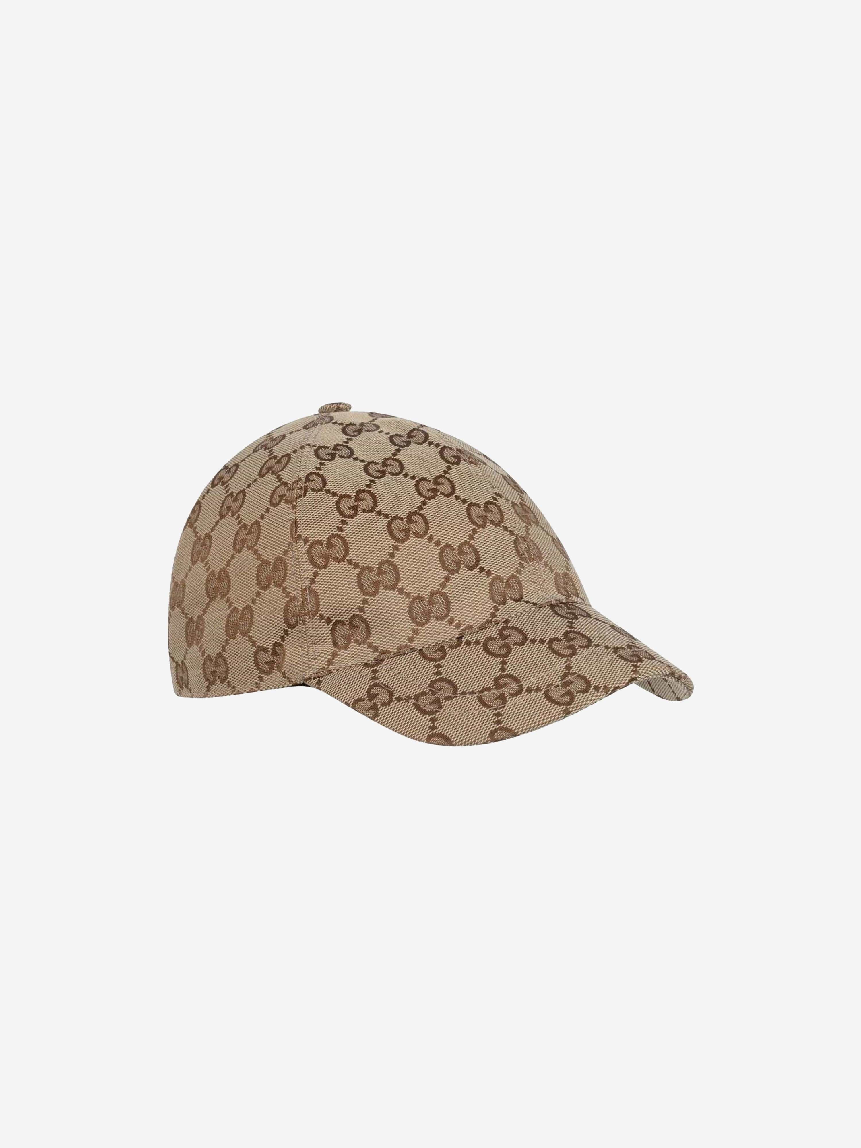 Gucci Kids Original GG Canvas Cap in Brown