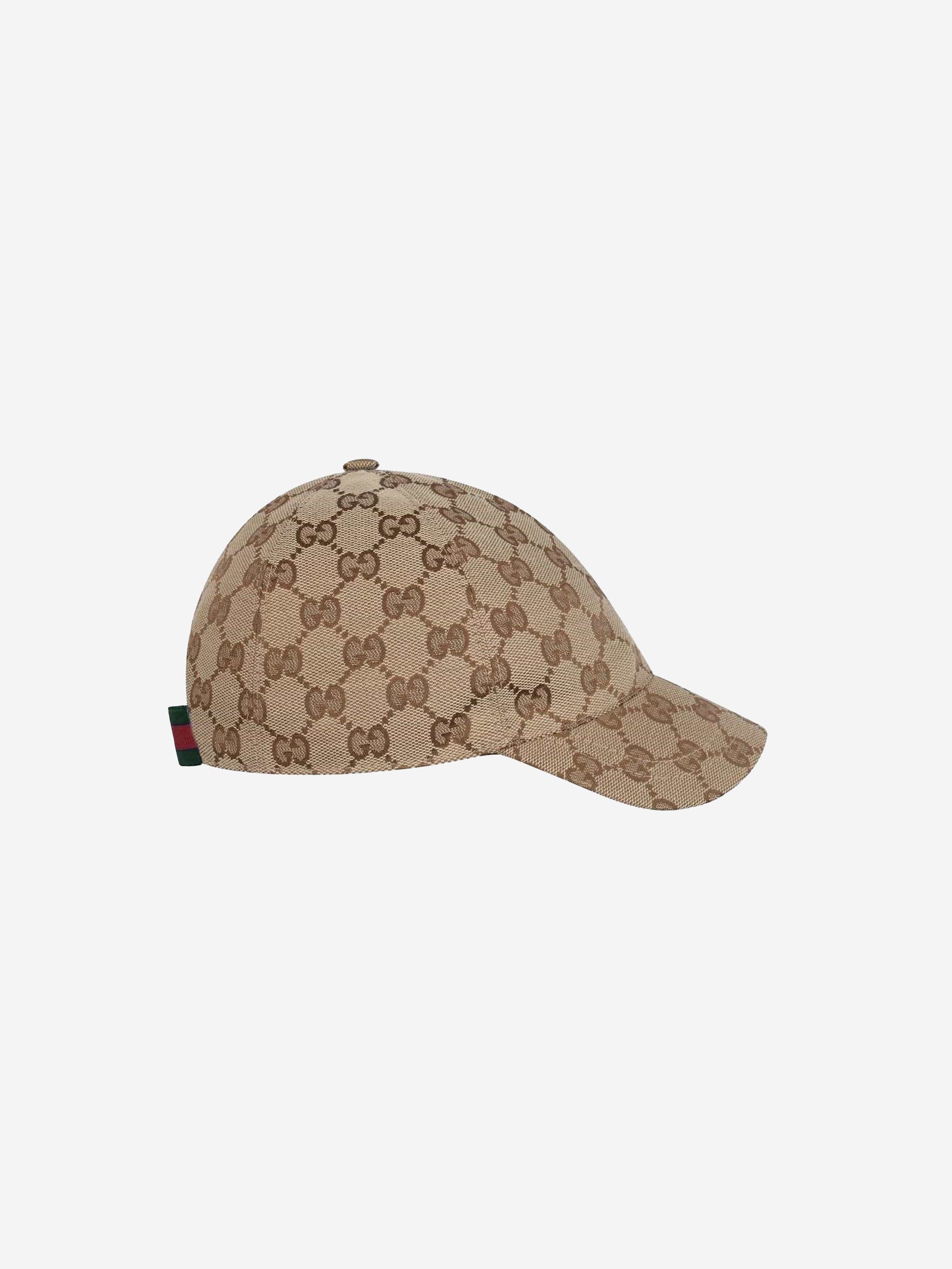 Gucci Kids Original GG Canvas Cap in Brown