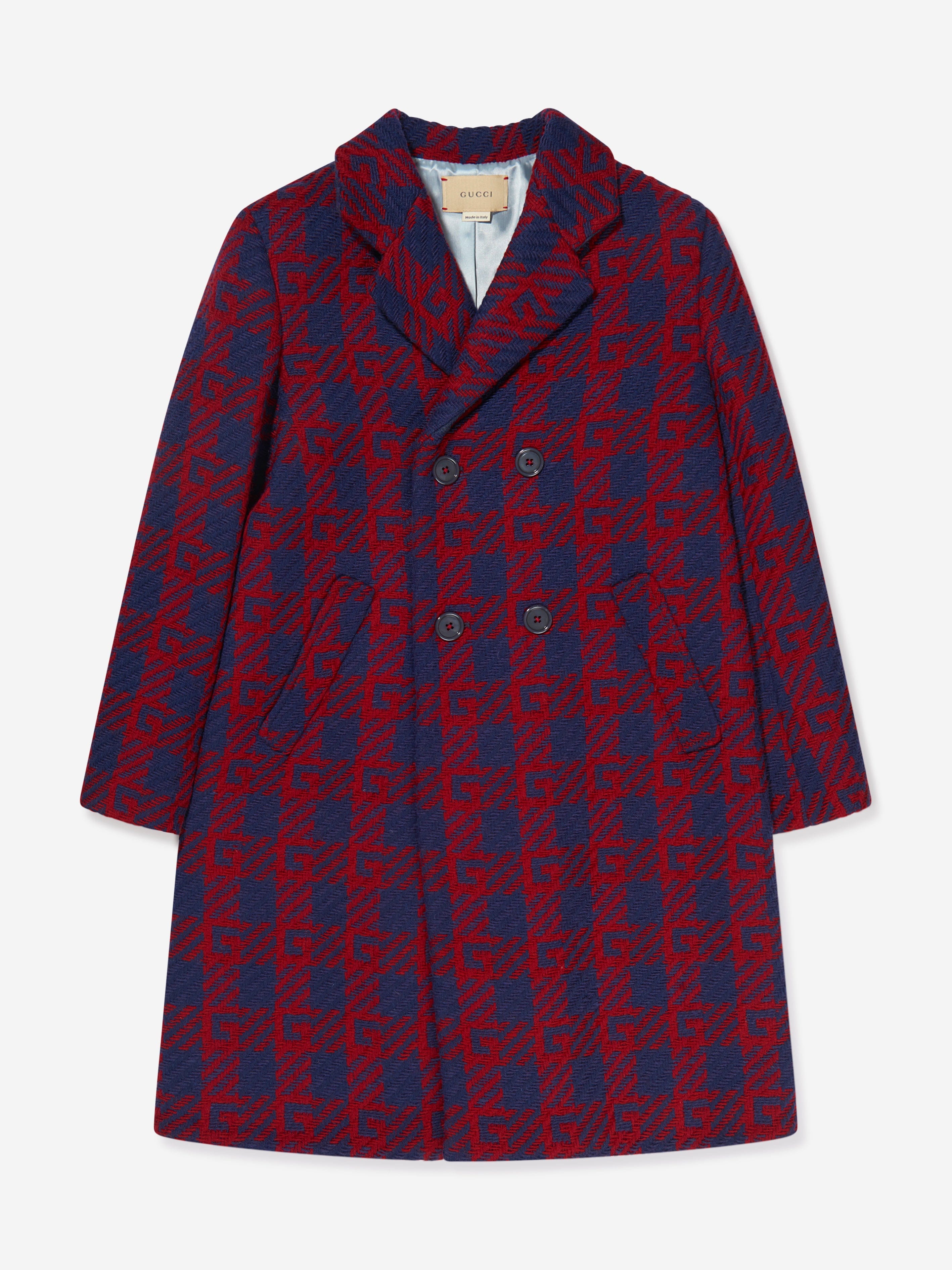 Gucci Boys Cashmere G Logo Coat