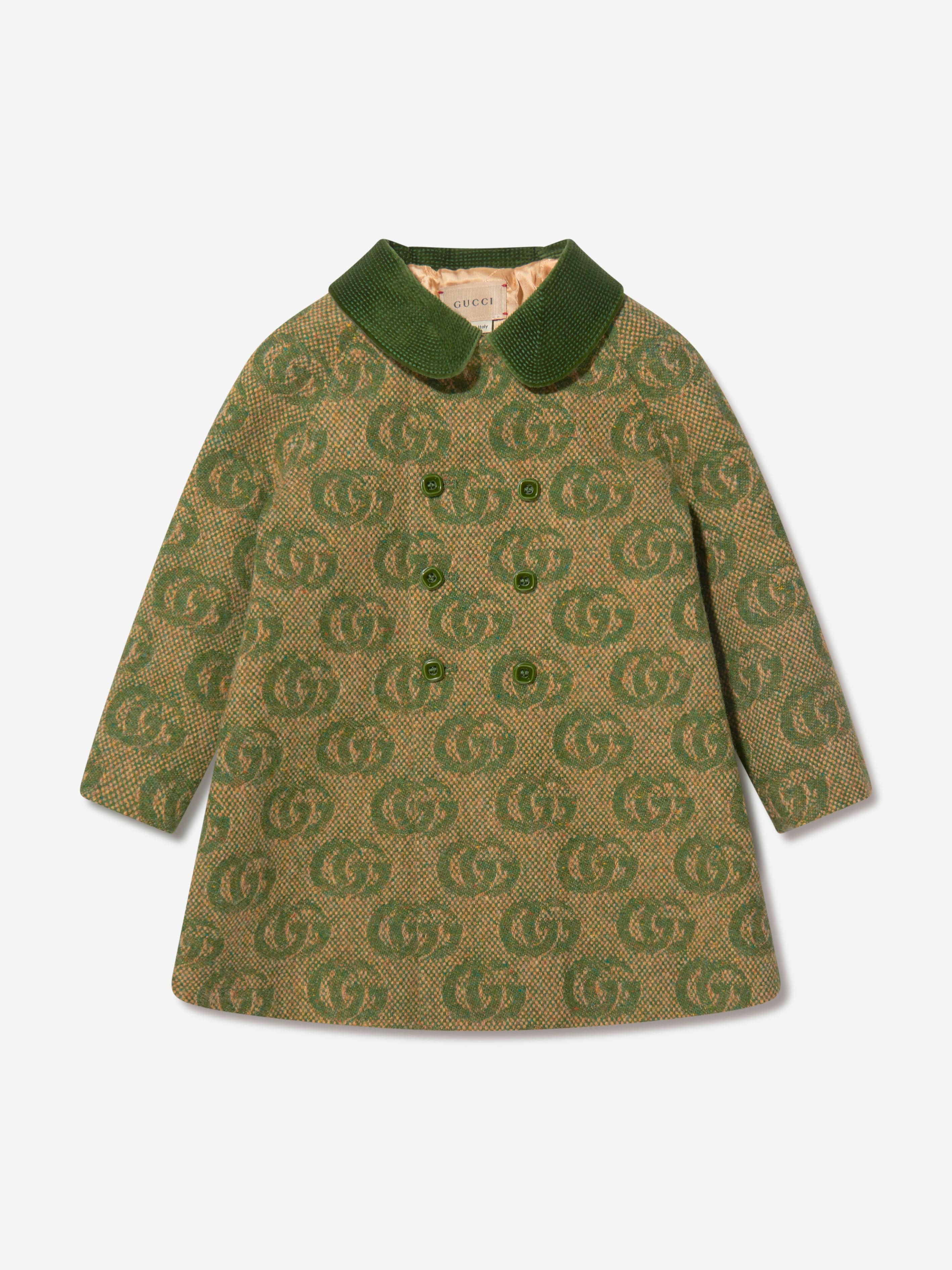 Gucci Baby Boys Wool GG Logo Coat