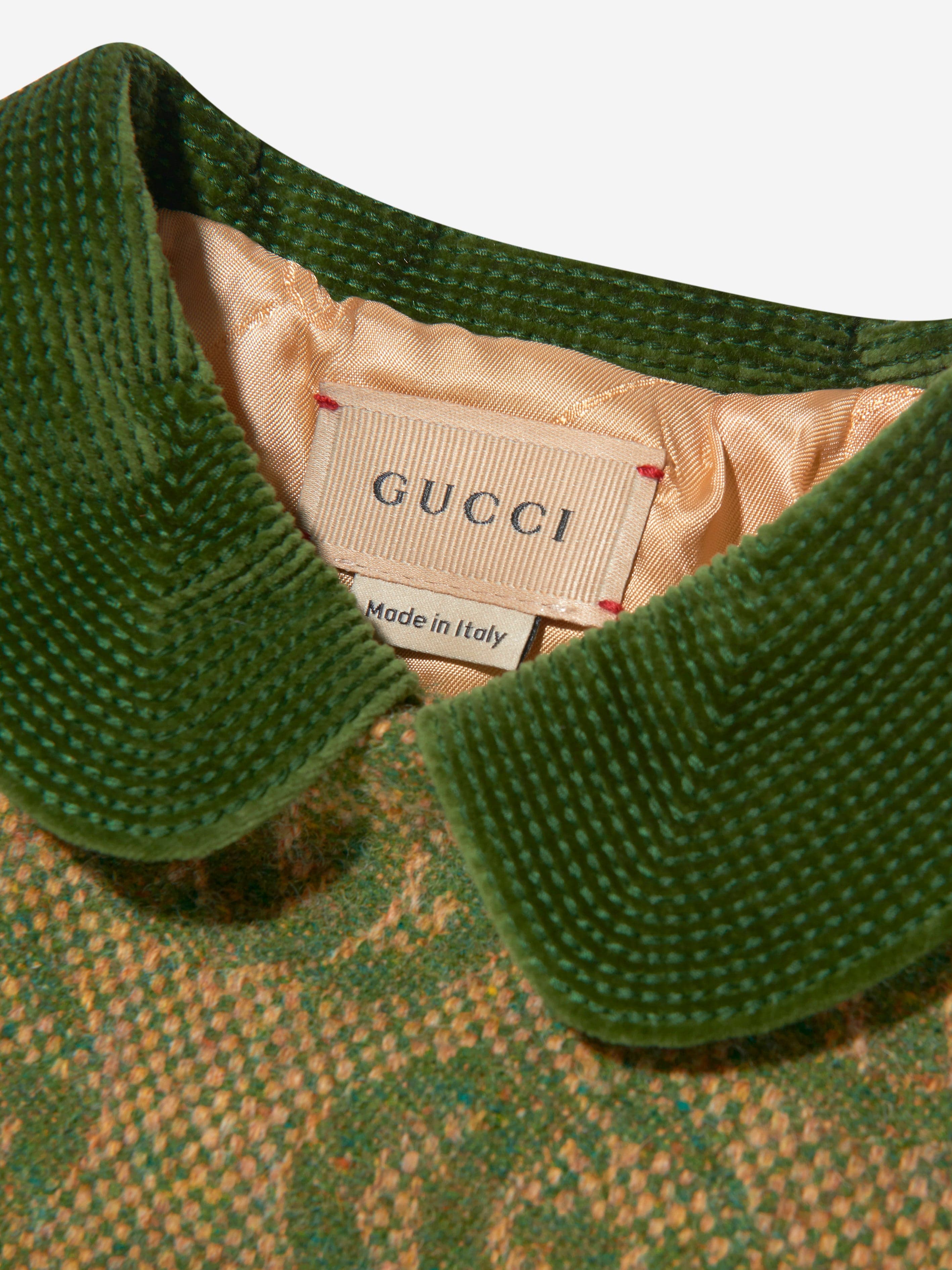 Gucci Baby Boys Wool GG Logo Coat