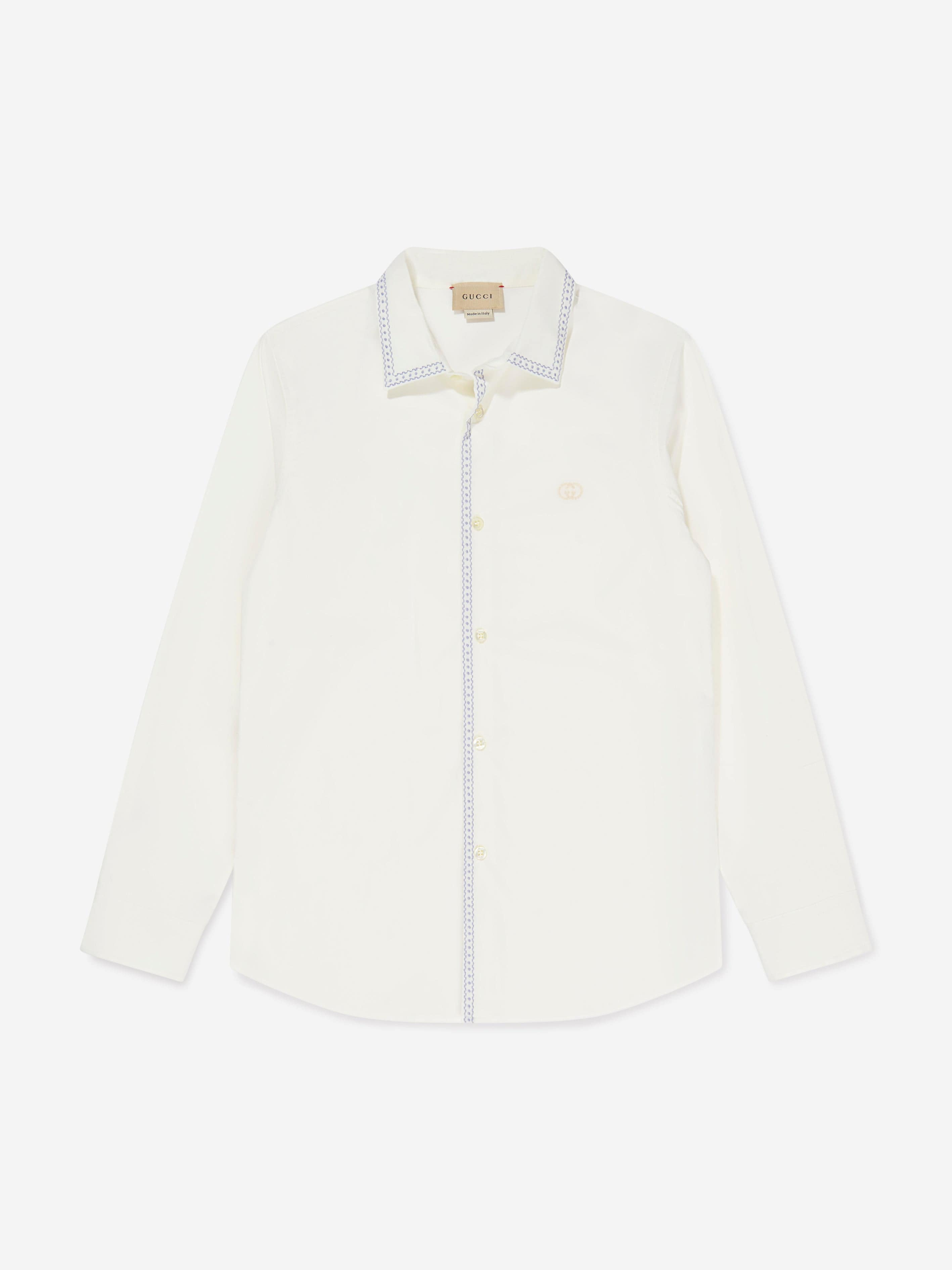 Gucci Boys Embroidered Long Sleeve Shirt