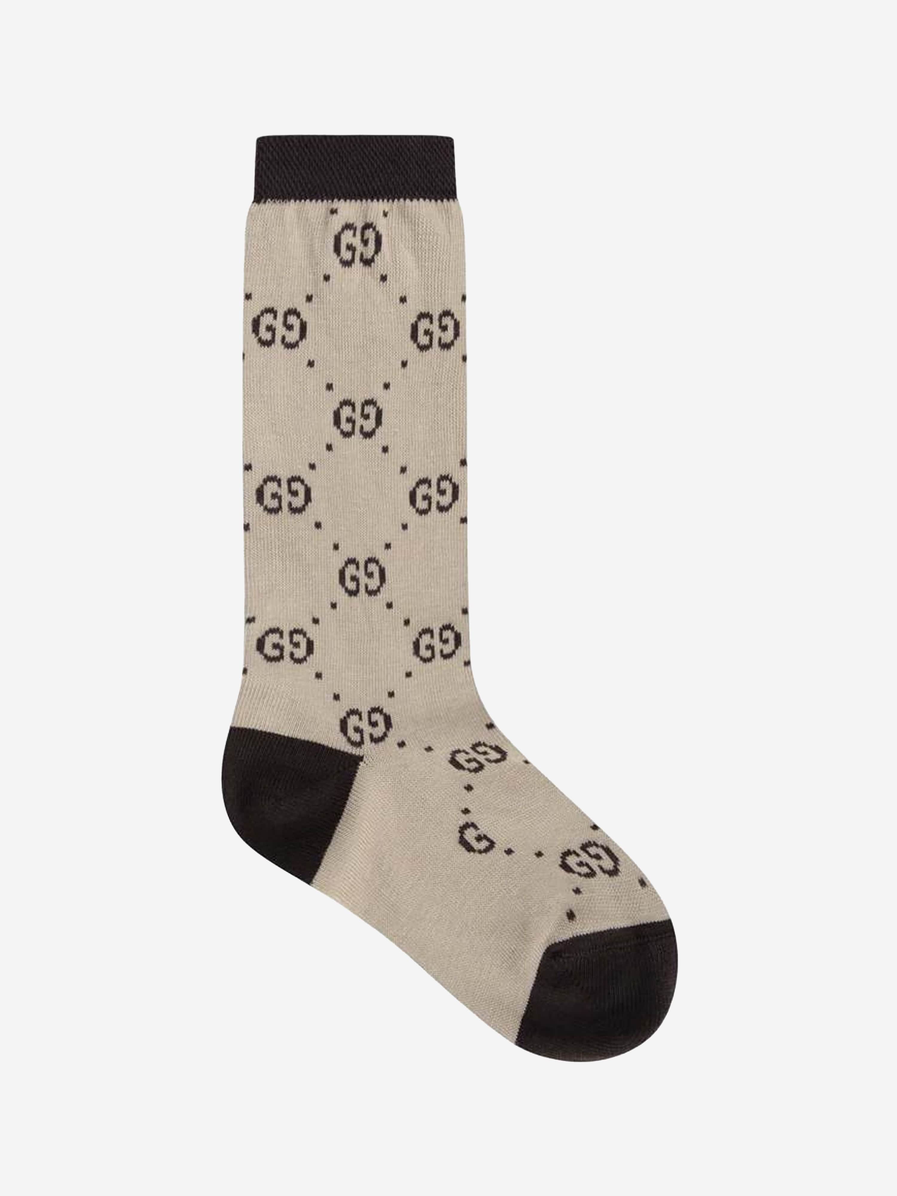 Gucci Unisex Cotton GG Socks