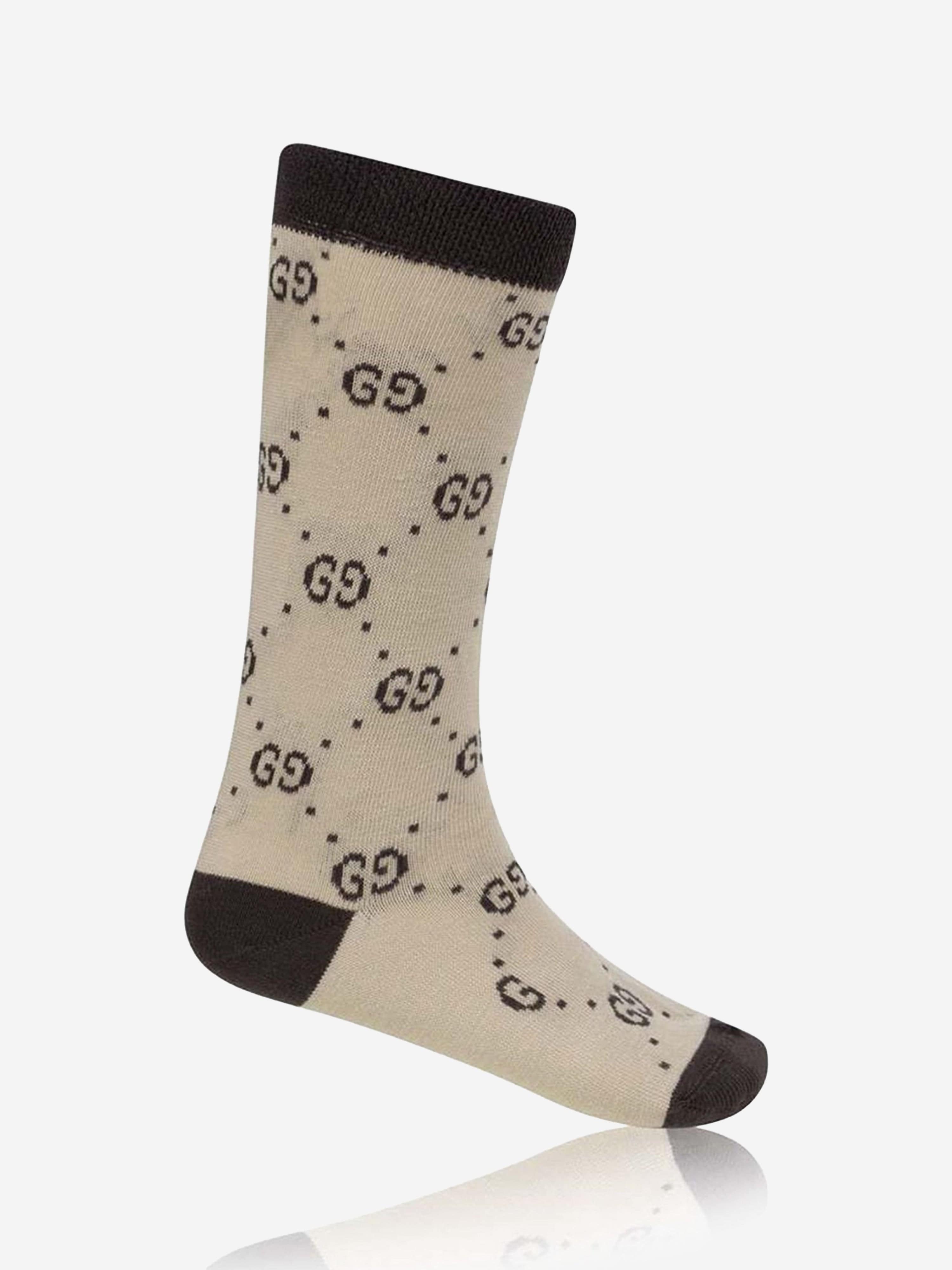 Gucci Unisex Cotton GG Socks