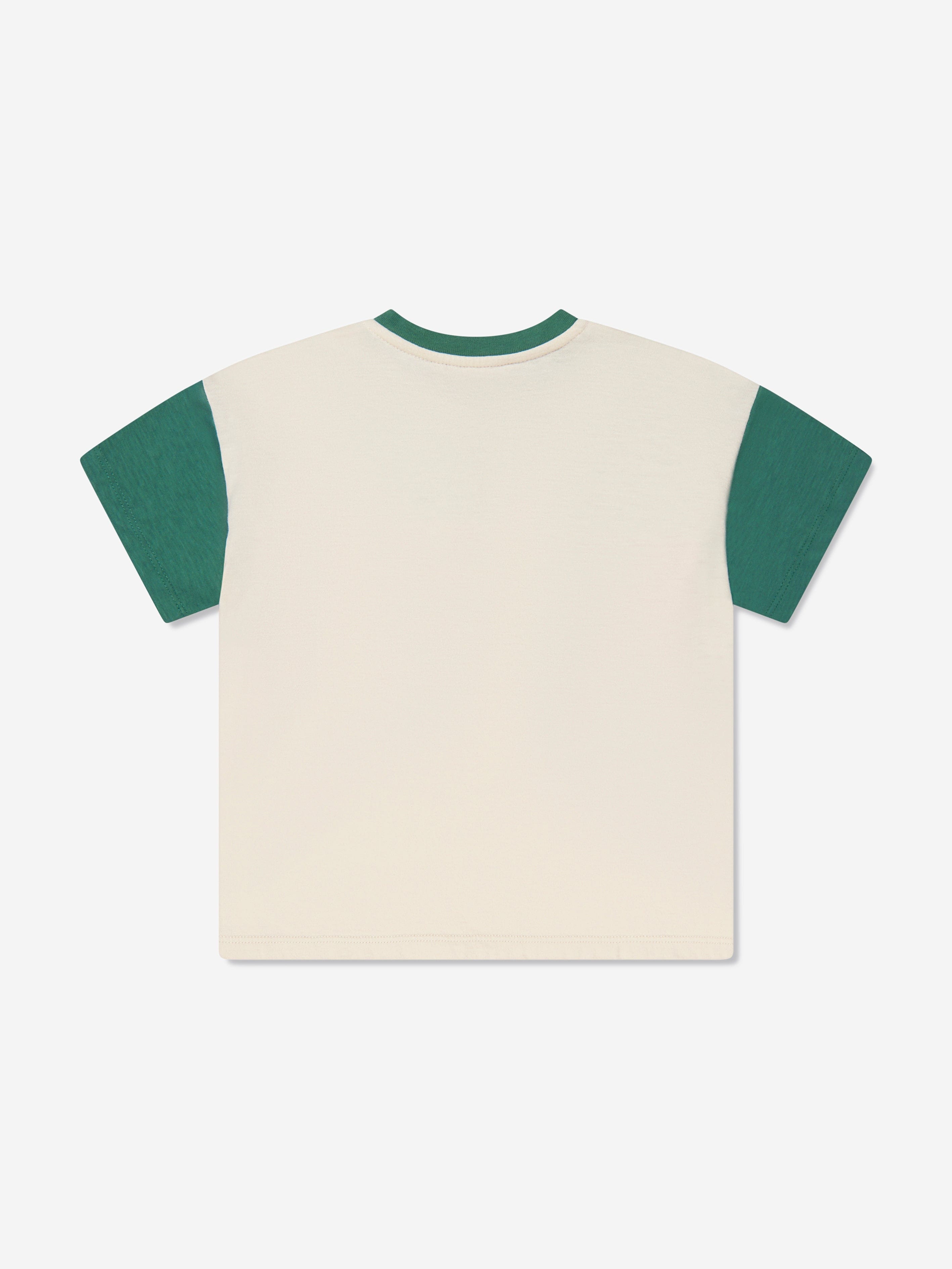 Gucci Baby Striped Logo T-Shirt in Ivory