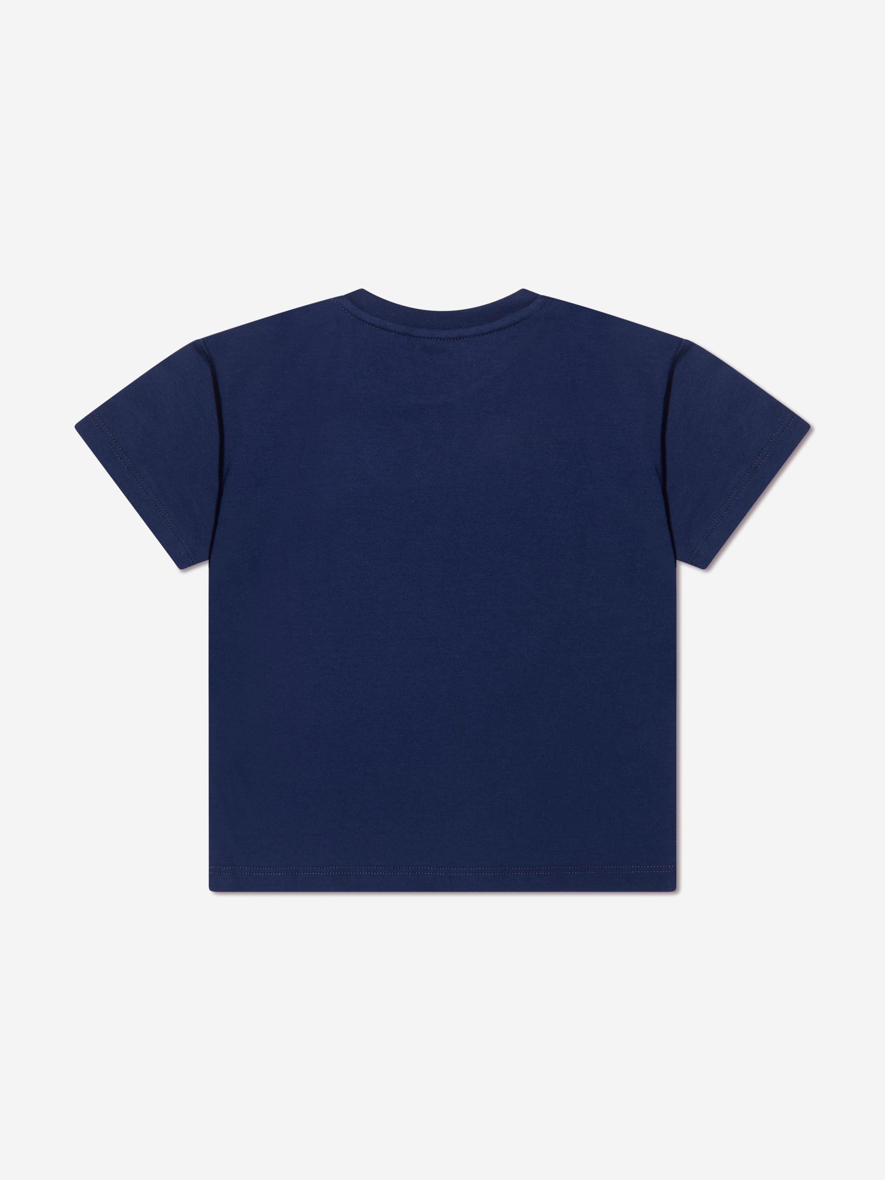 Gucci Baby Boys Logo T-Shirt in Navy