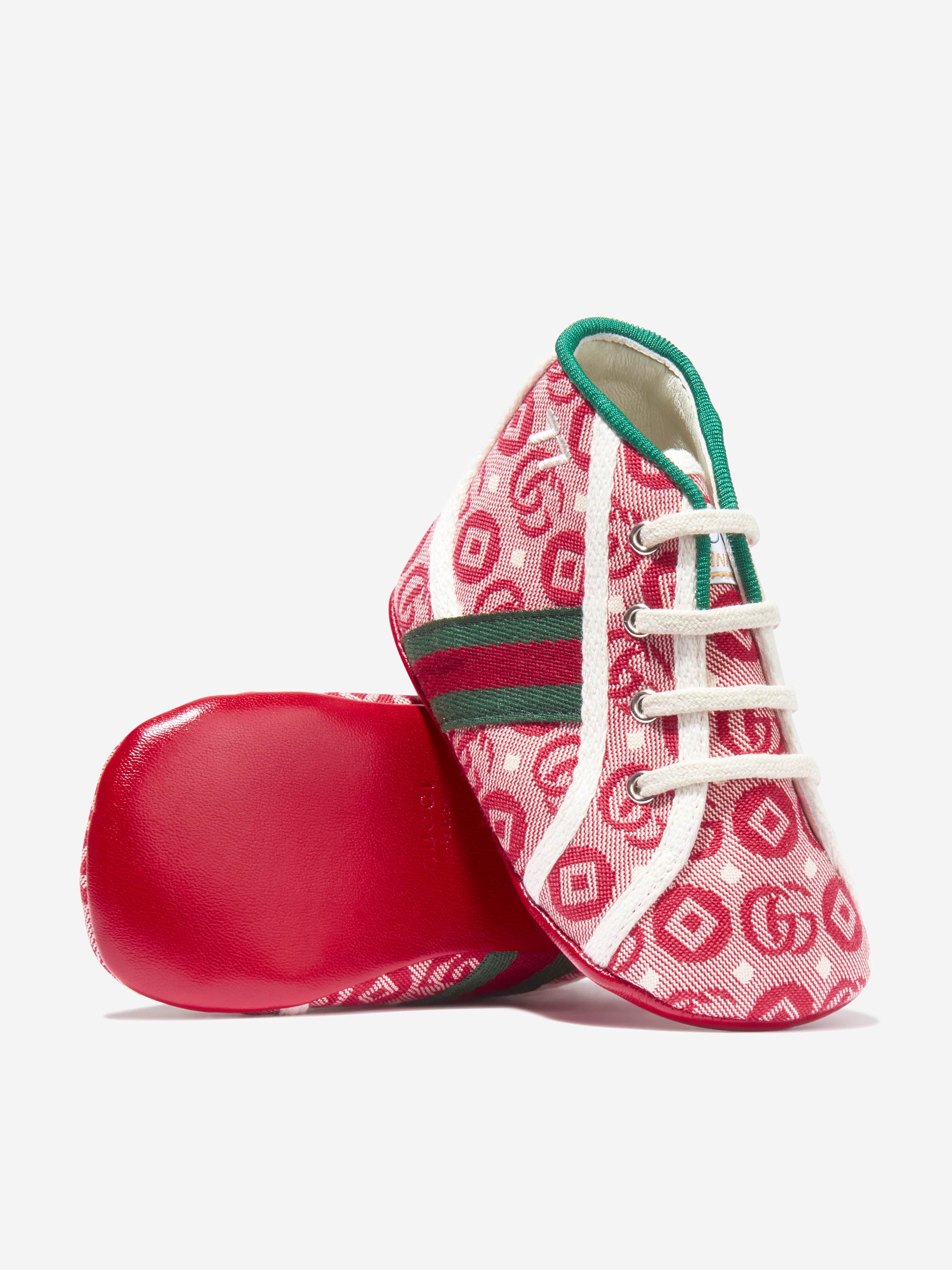 Gucci Baby GG Pre-Walker Shoes in Red