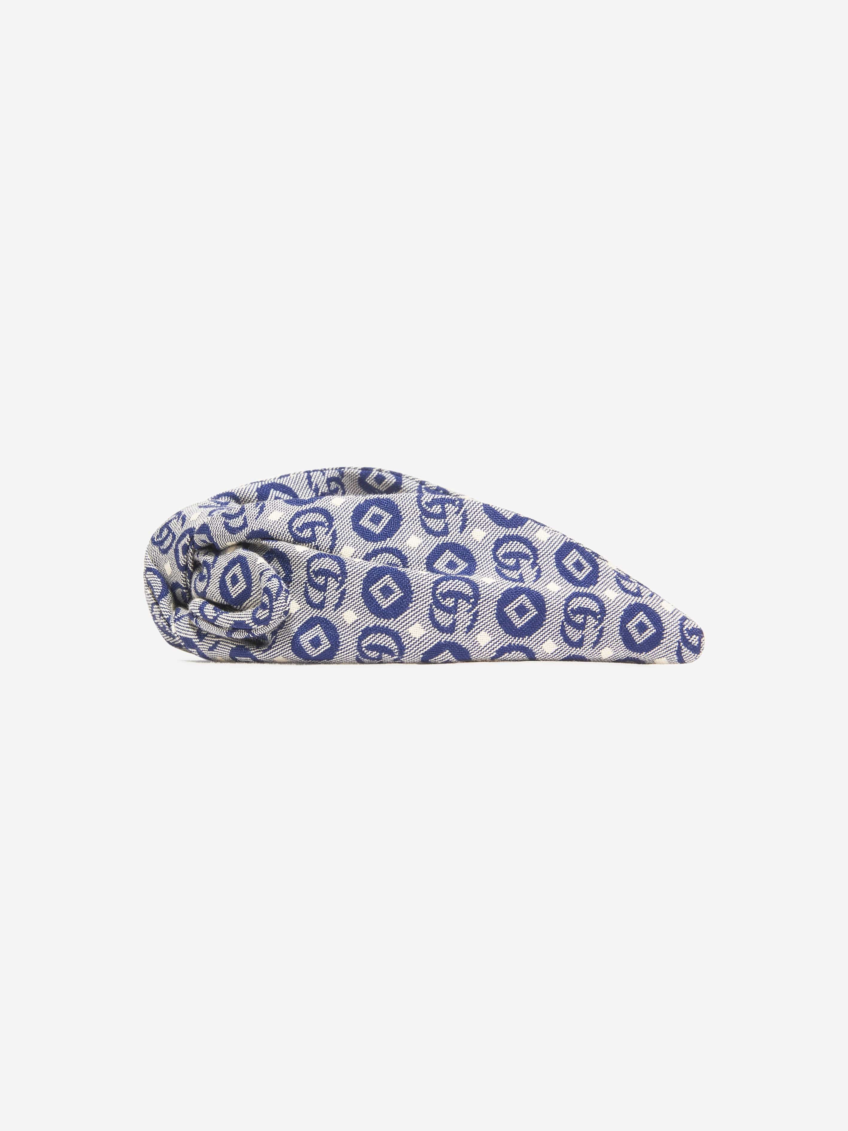 Gucci Girls GG Logo Headband in Blue