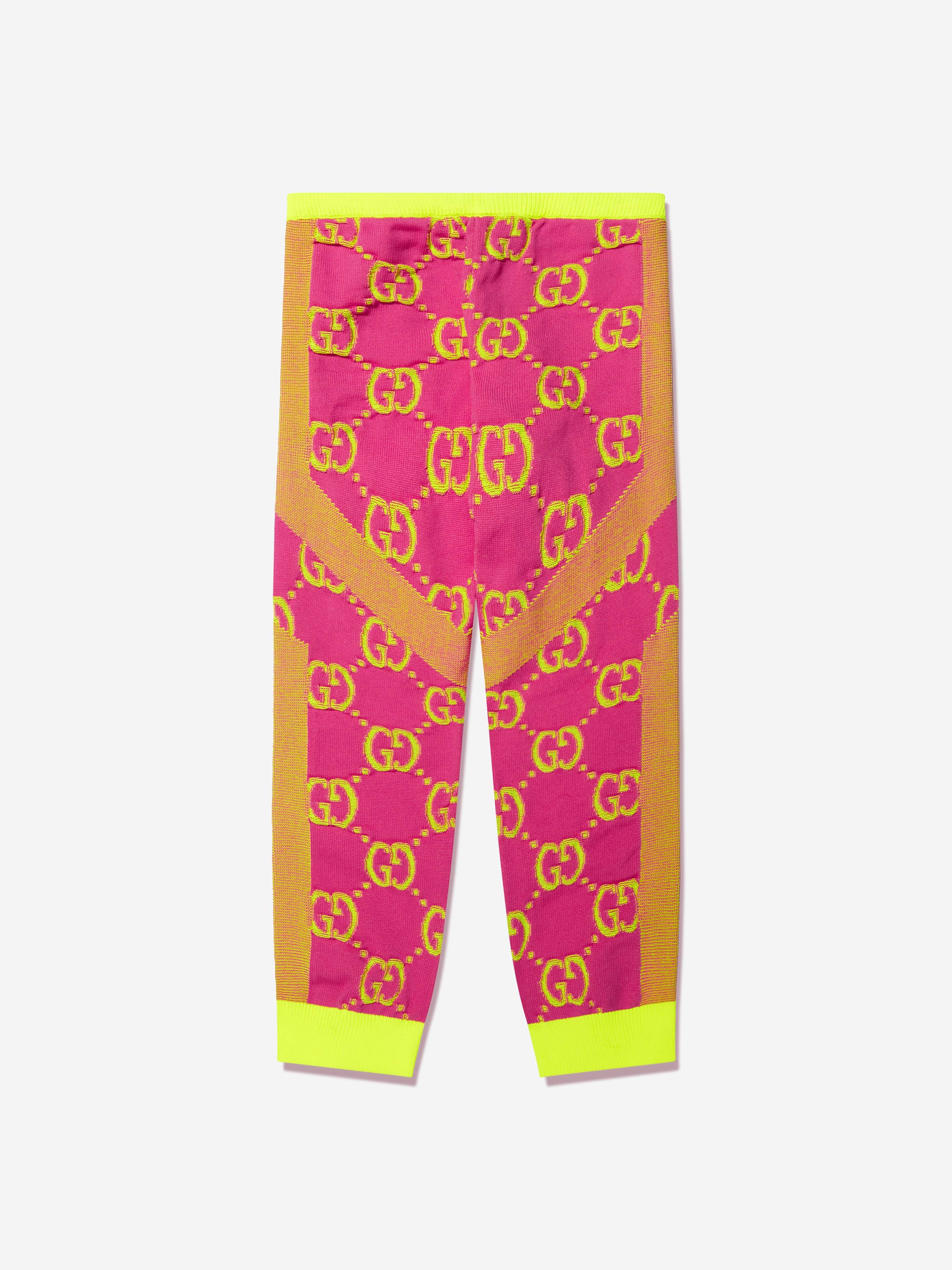 Gucci Girls GG Cycling Leggings in Pink