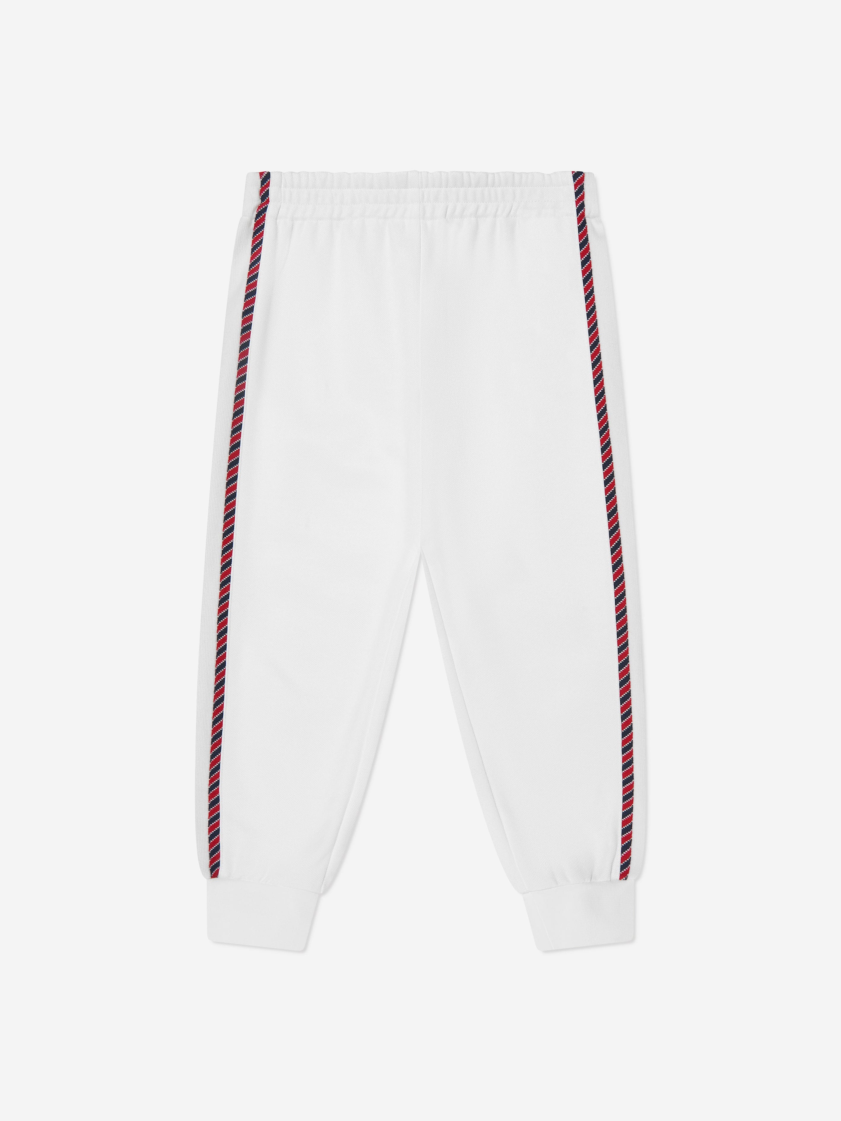 Gucci Girls Branded Joggers in White