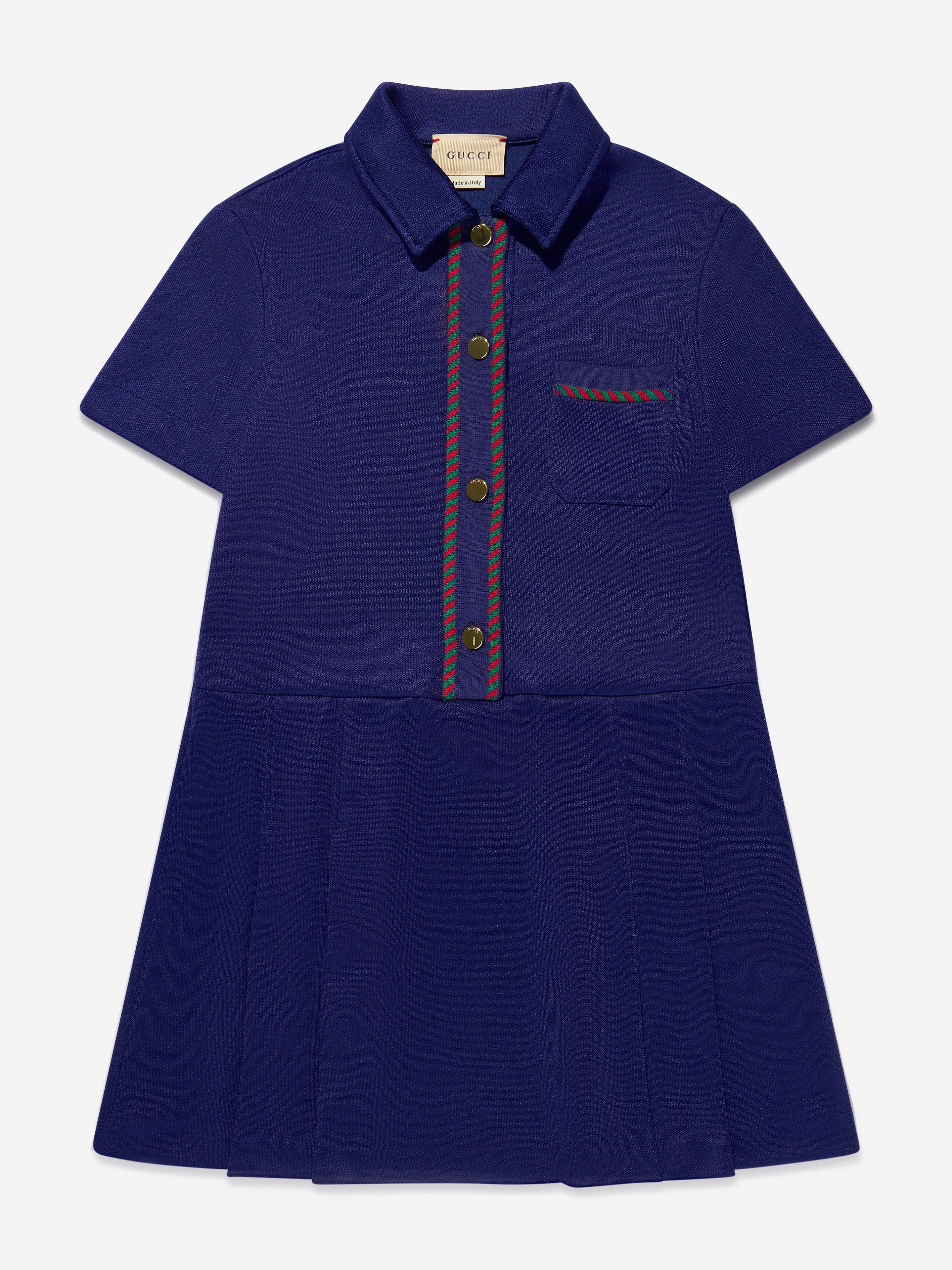 Gucci Girls Pocket Dress in Navy