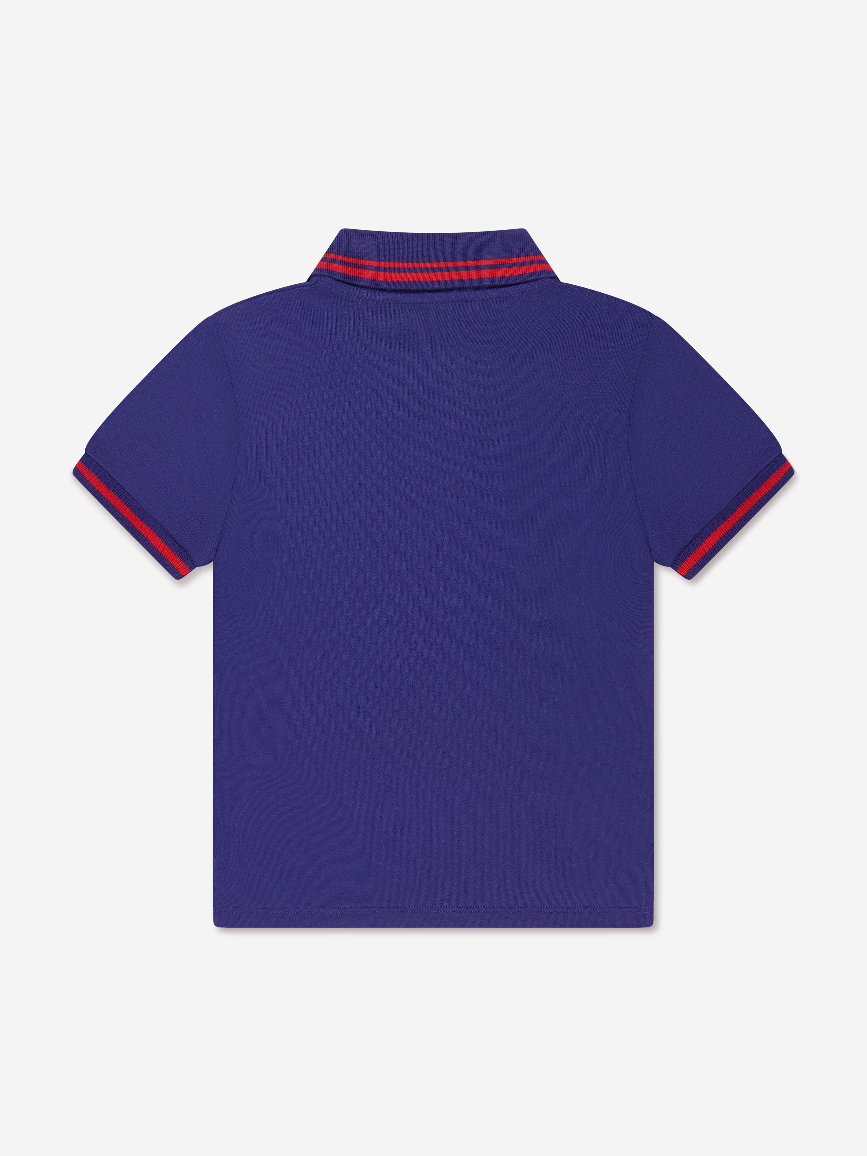 Gucci Boys Pocket Polo Shirt in Navy