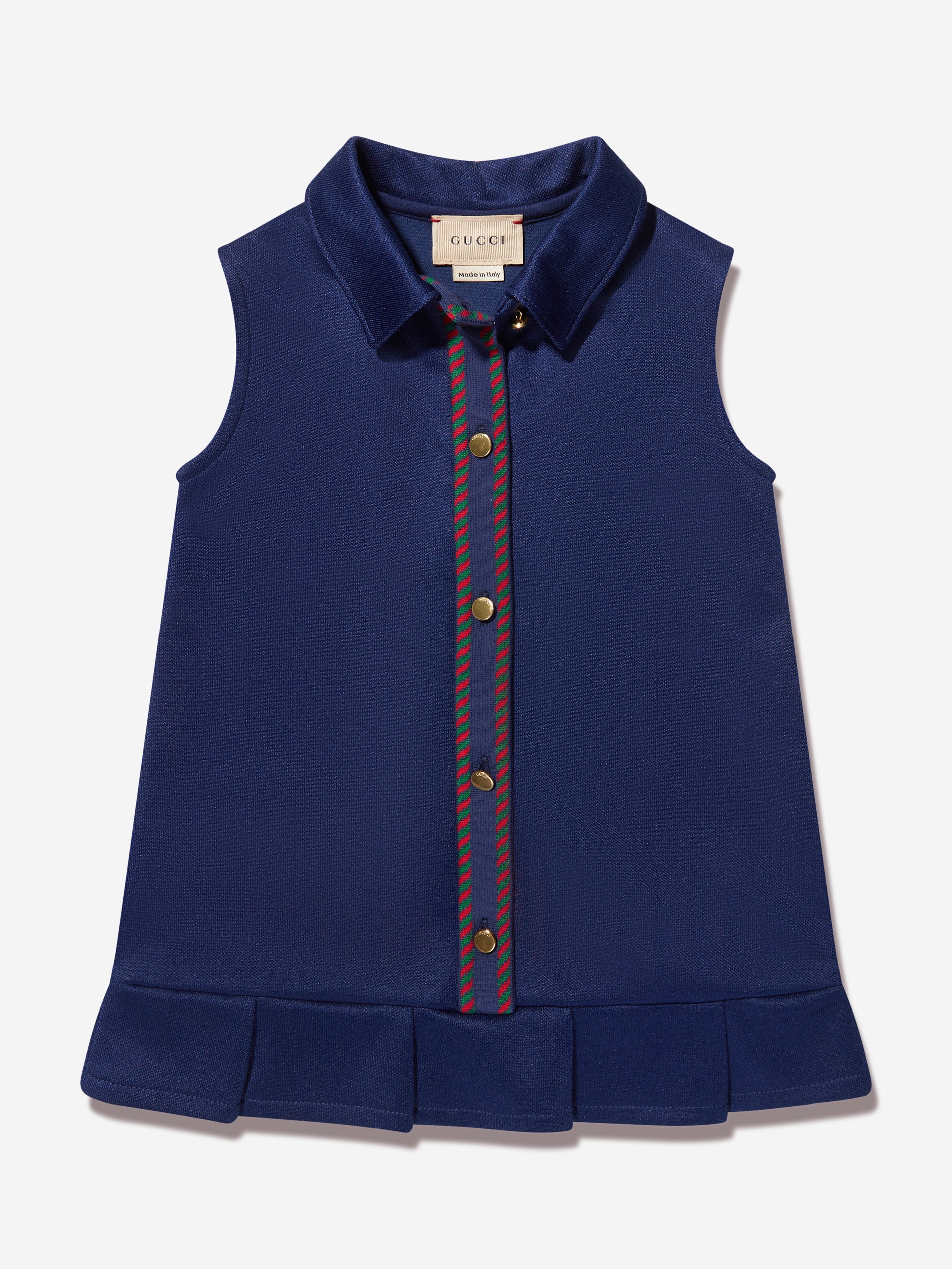 Gucci Baby Girls Sleeveless Dress in Navy