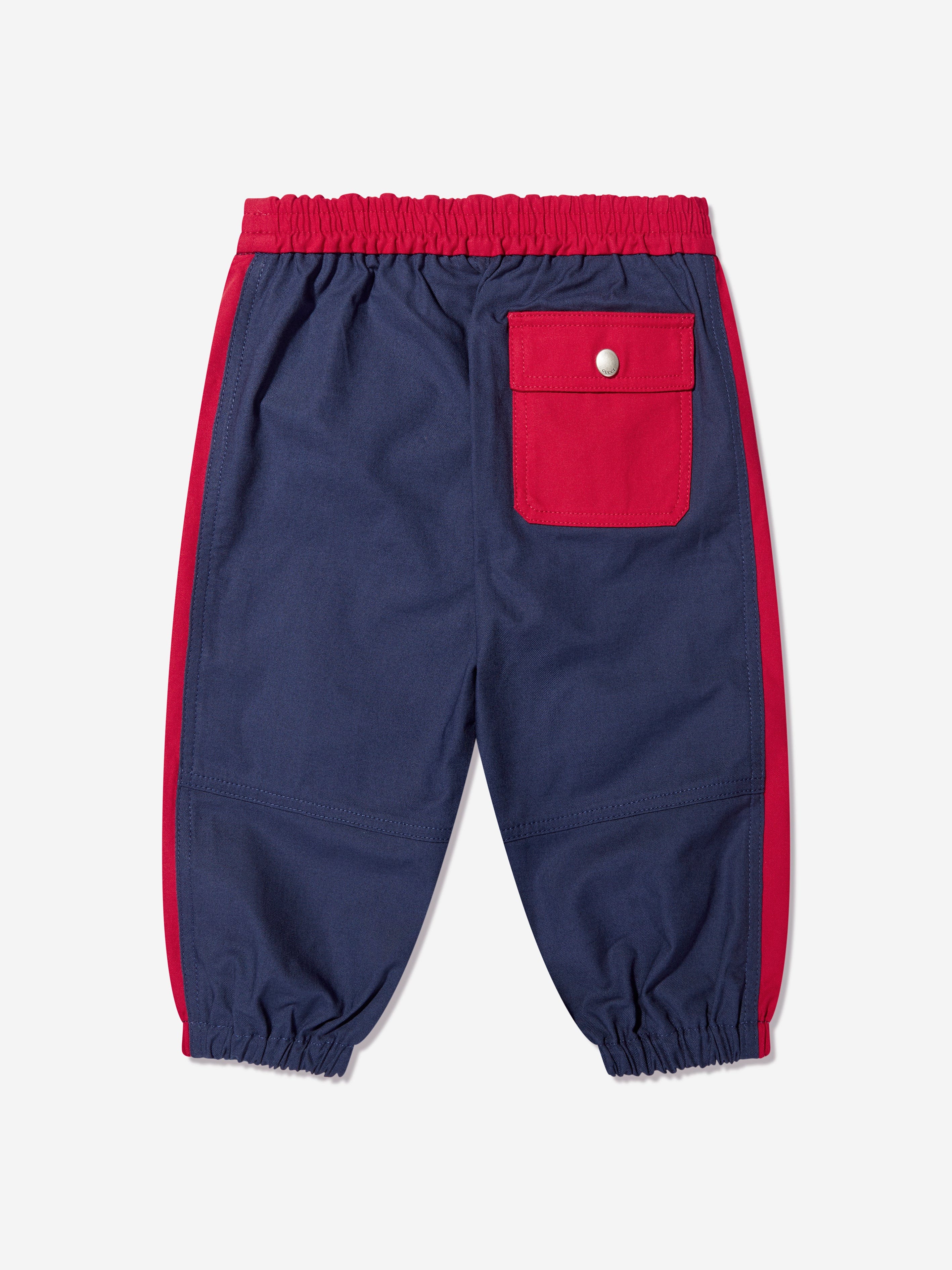 Gucci Baby Boys Logo Joggers in Navy