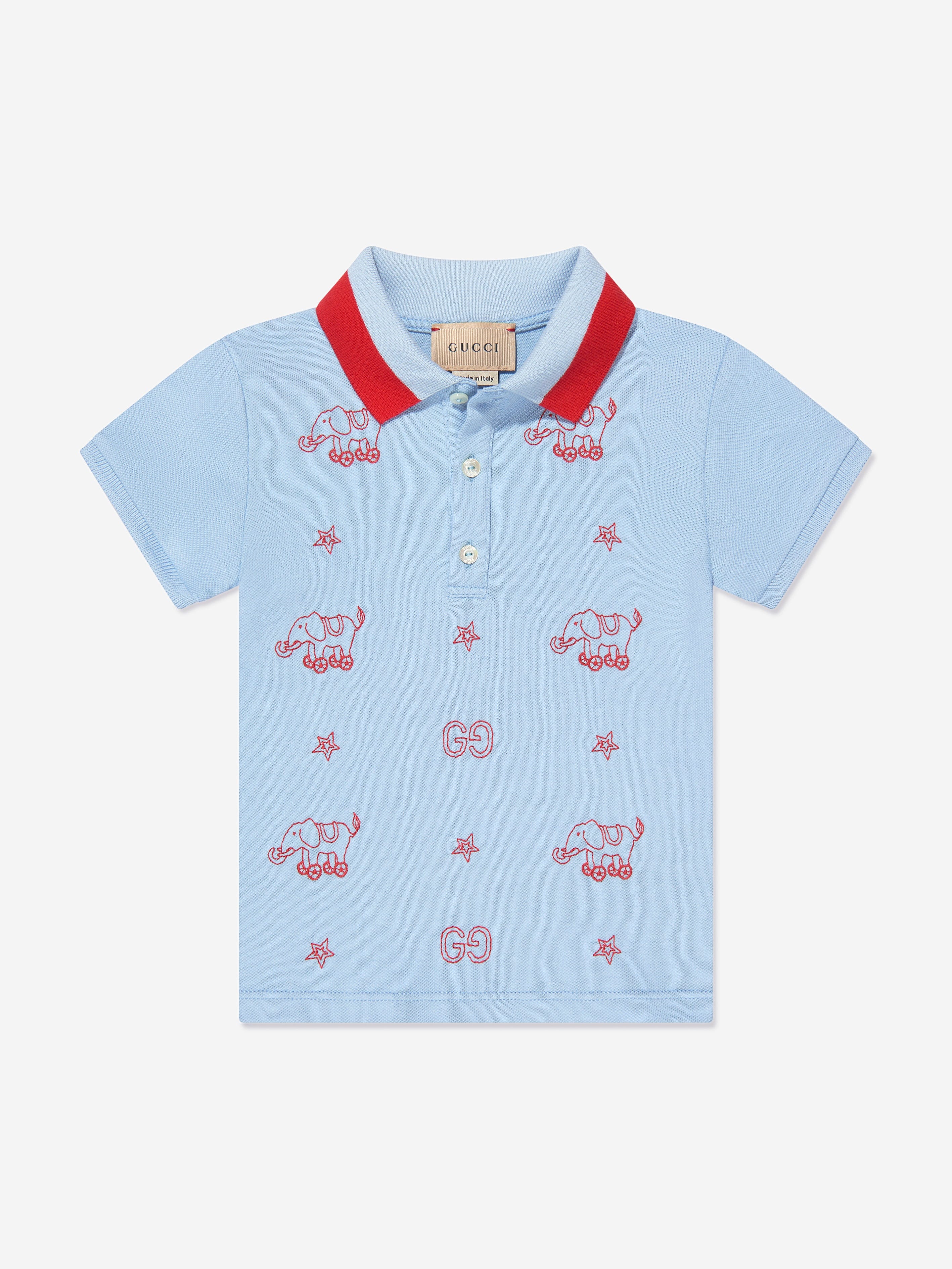 Gucci Baby Boys Polo Shirt in Blue