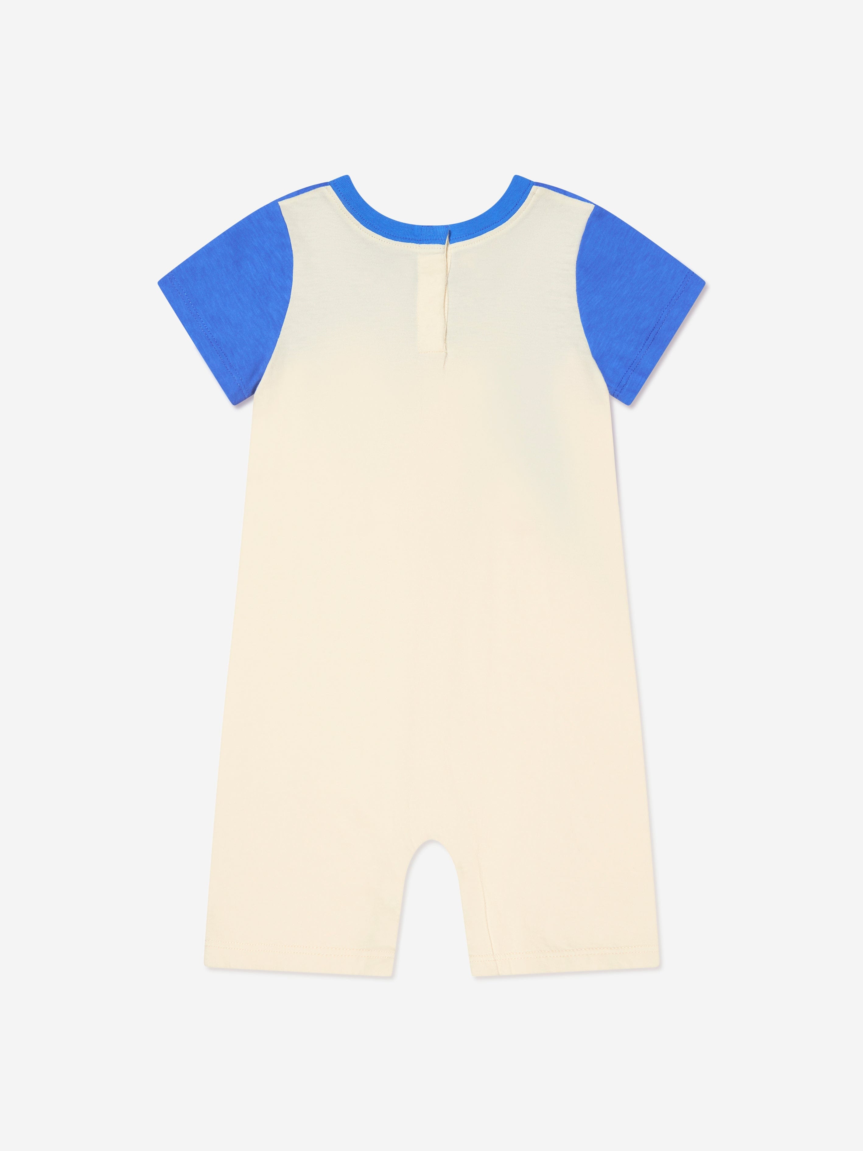 Gucci Baby Boys Logo Romper in Blue