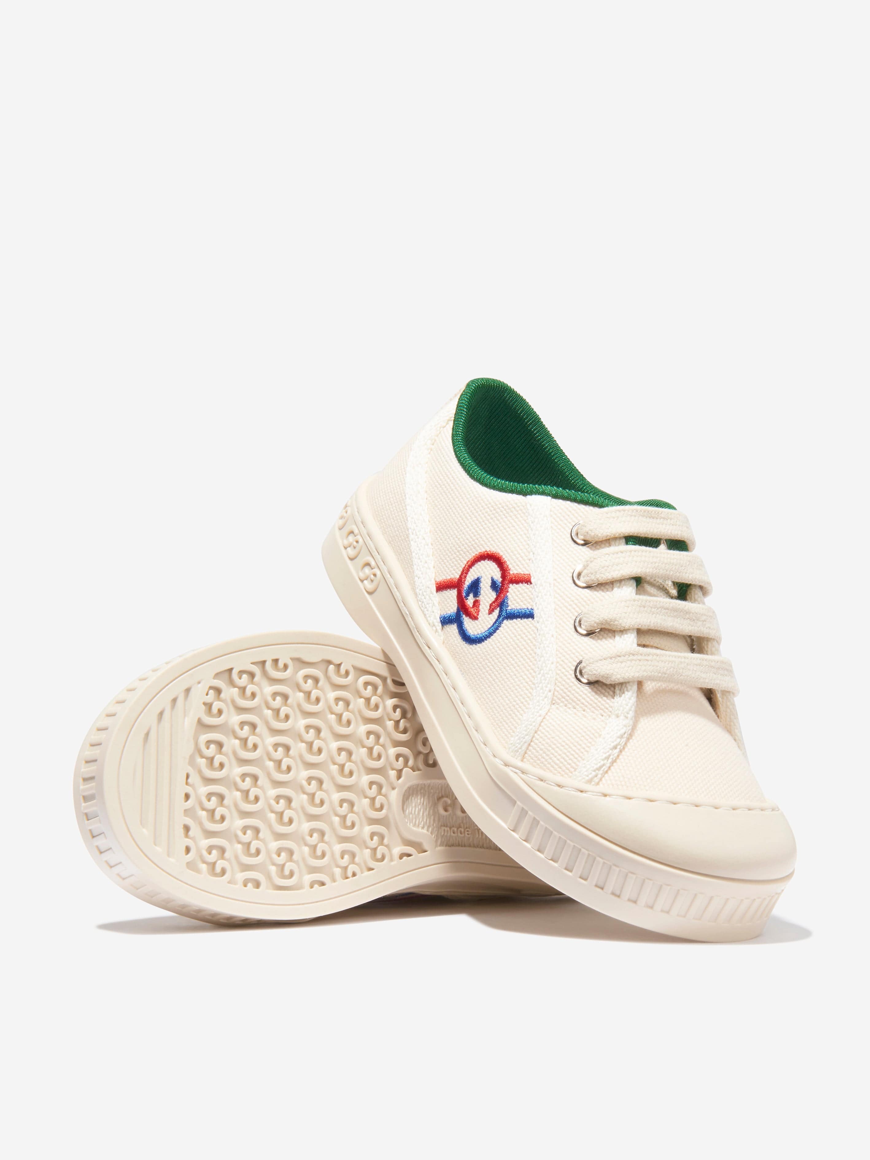 Gucci Kids GG Tennis Trainers in White