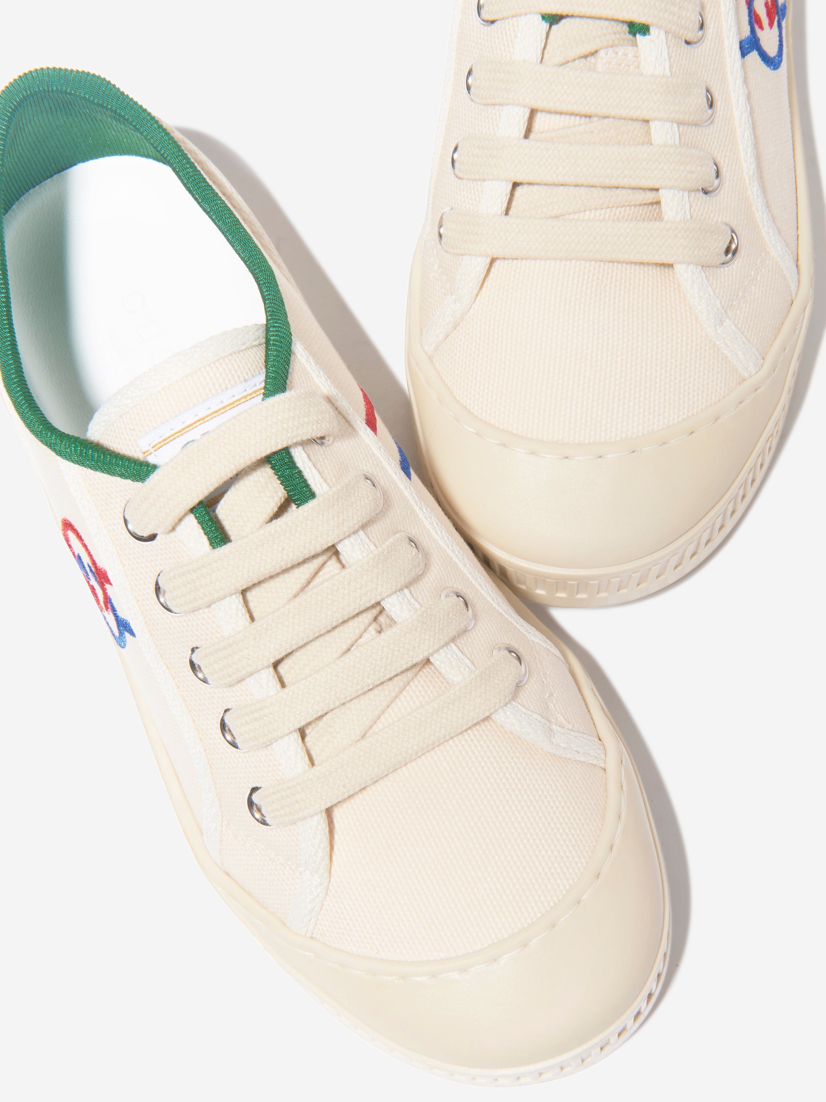 Gucci Kids GG Tennis Trainers in White