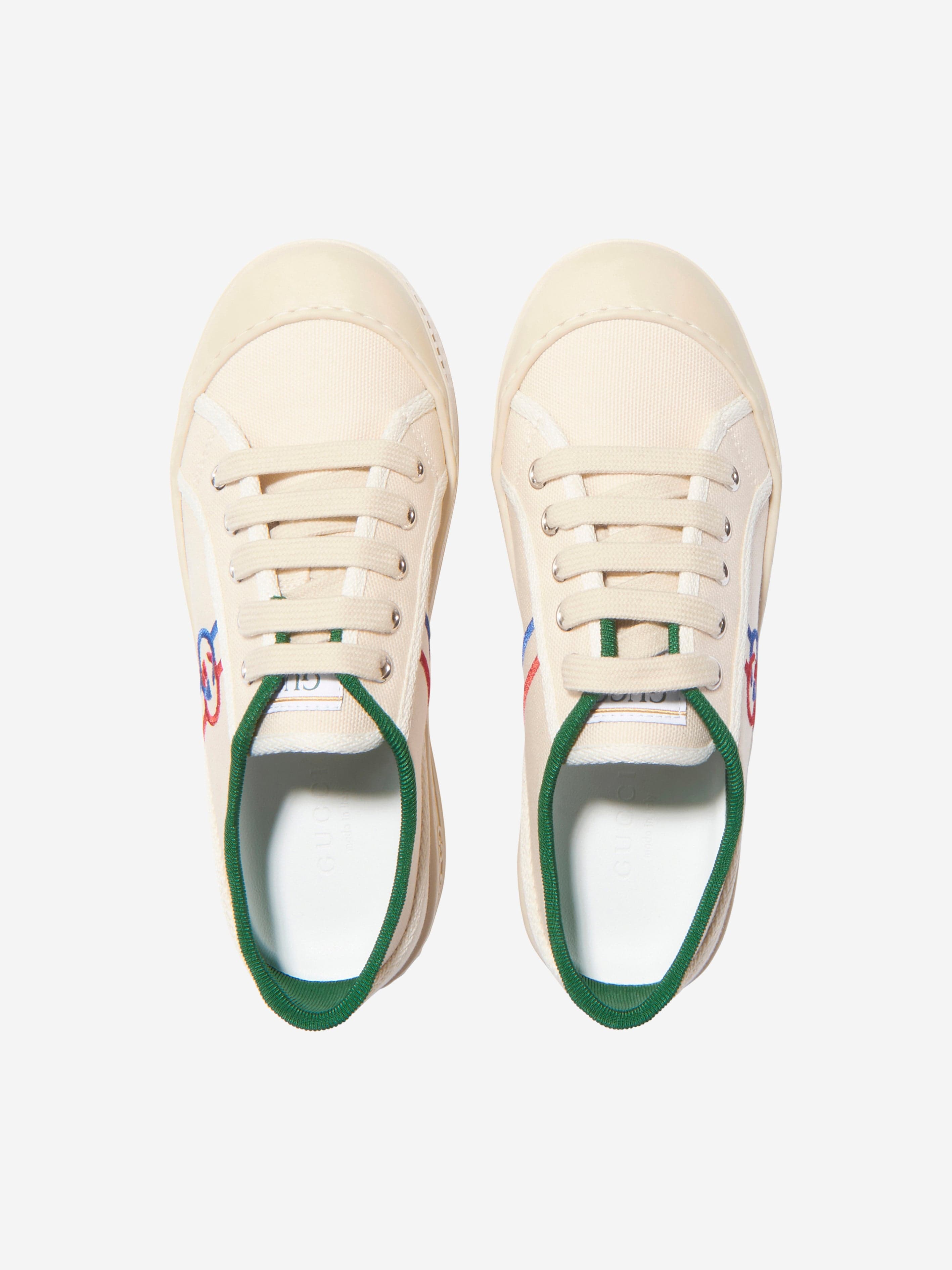 Gucci Kids GG Tennis Trainers in White