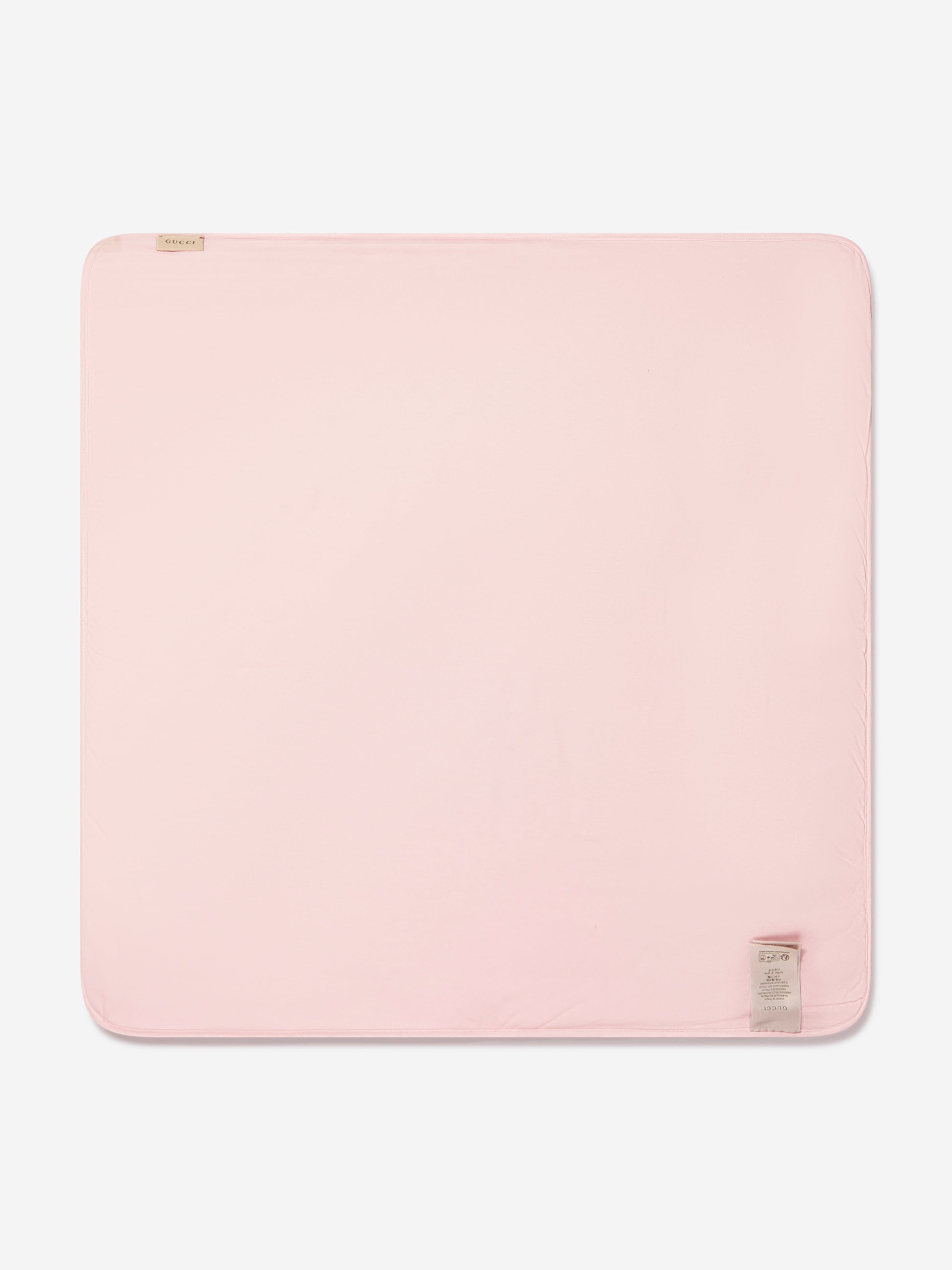 Gucci Baby Girls Logo Blanket in Pink