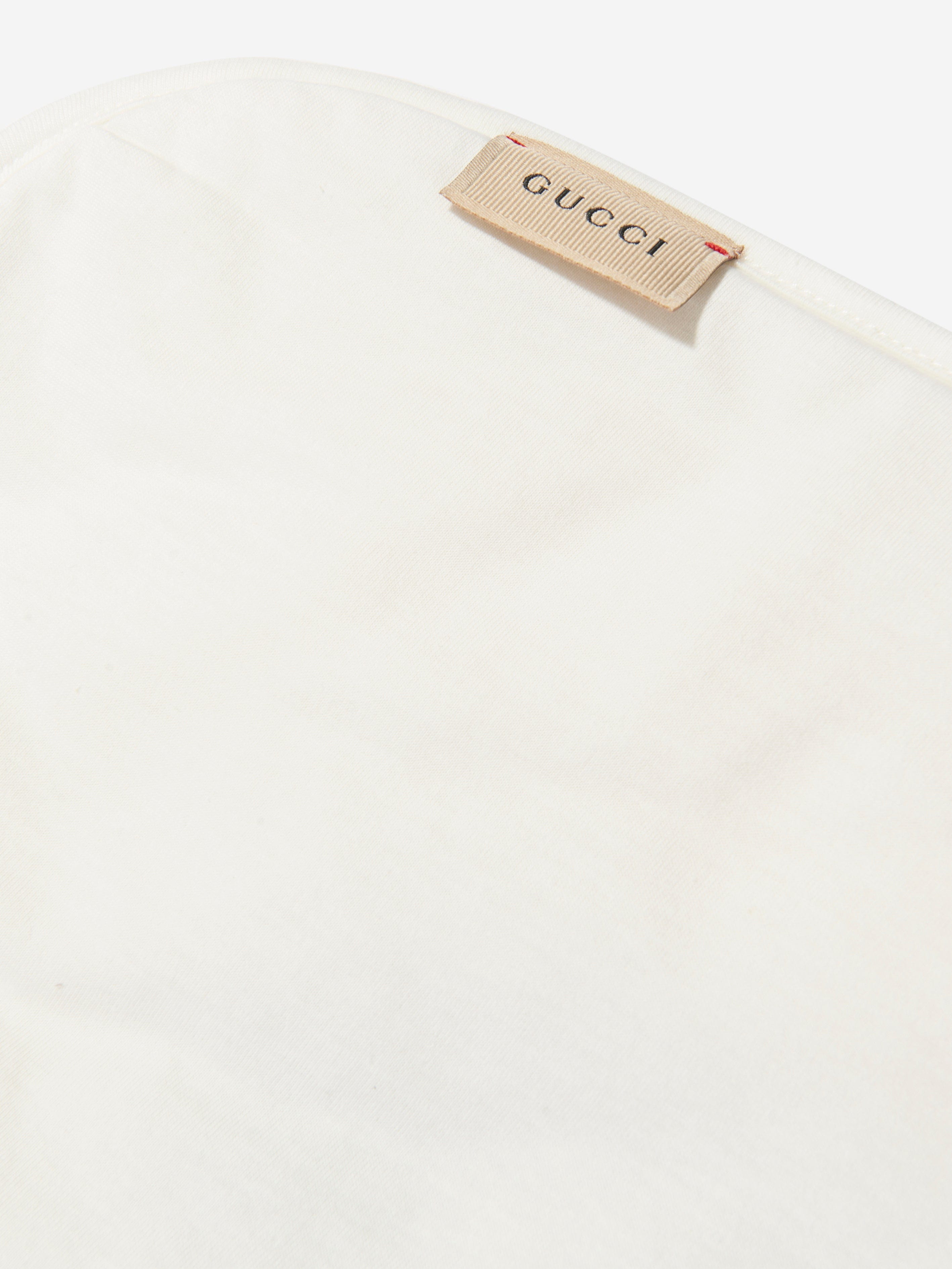 Gucci Baby Logo Blanket in White