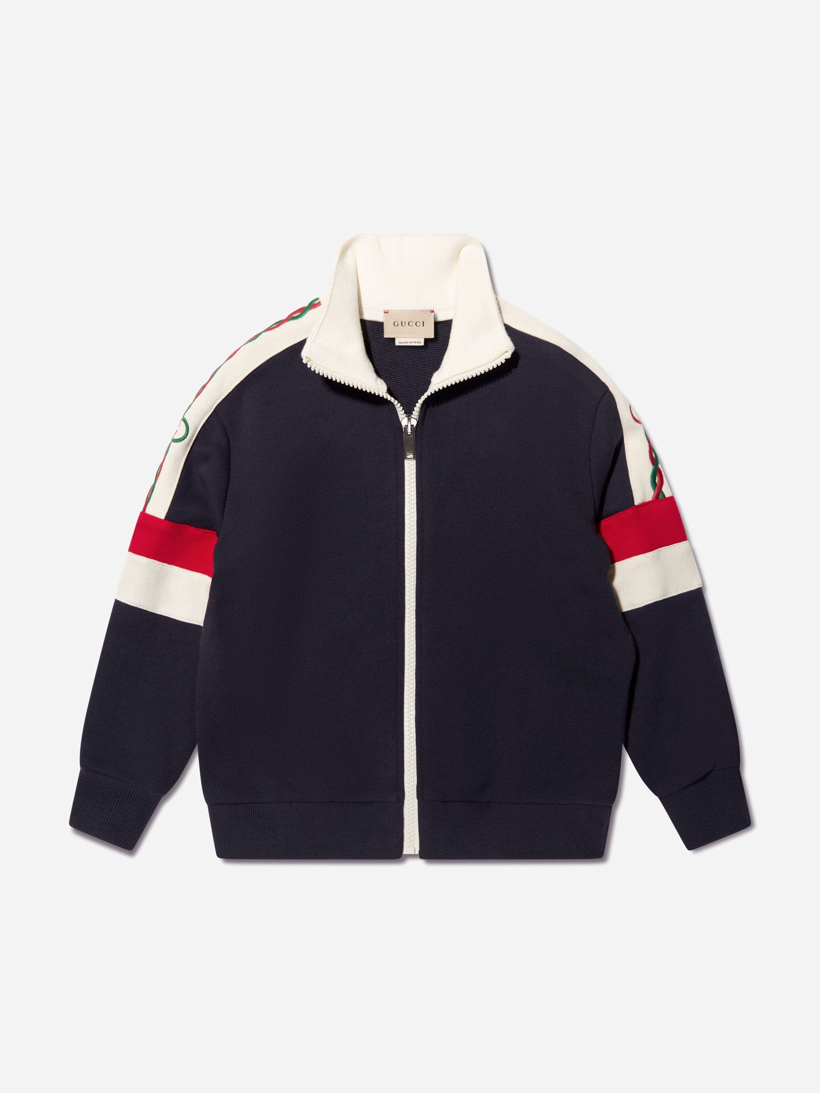 Gucci Boys Zip Up Top in Navy