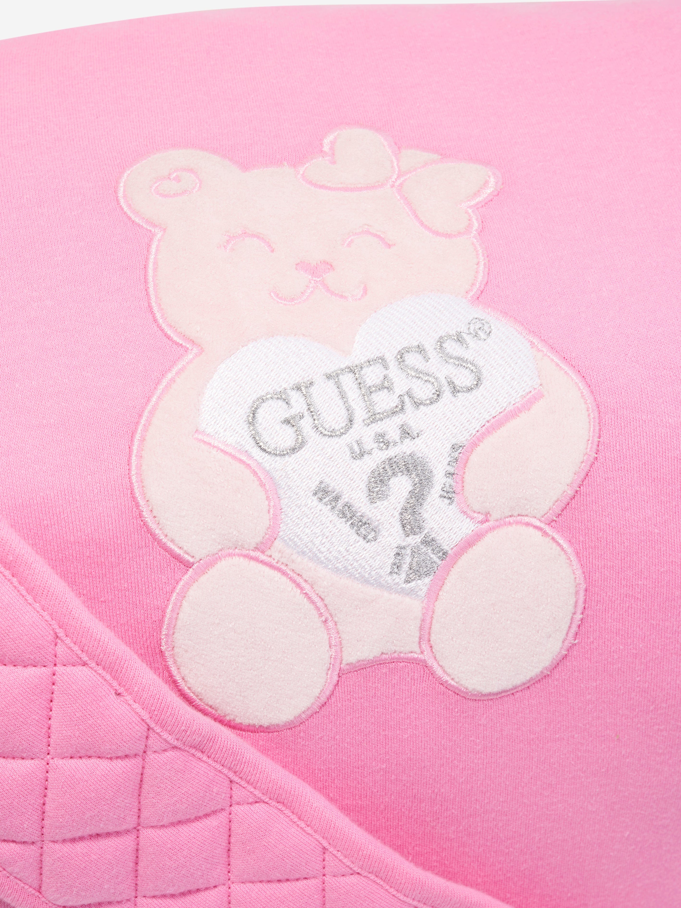 Guess Baby Girls Bear Changing Bag in Pink