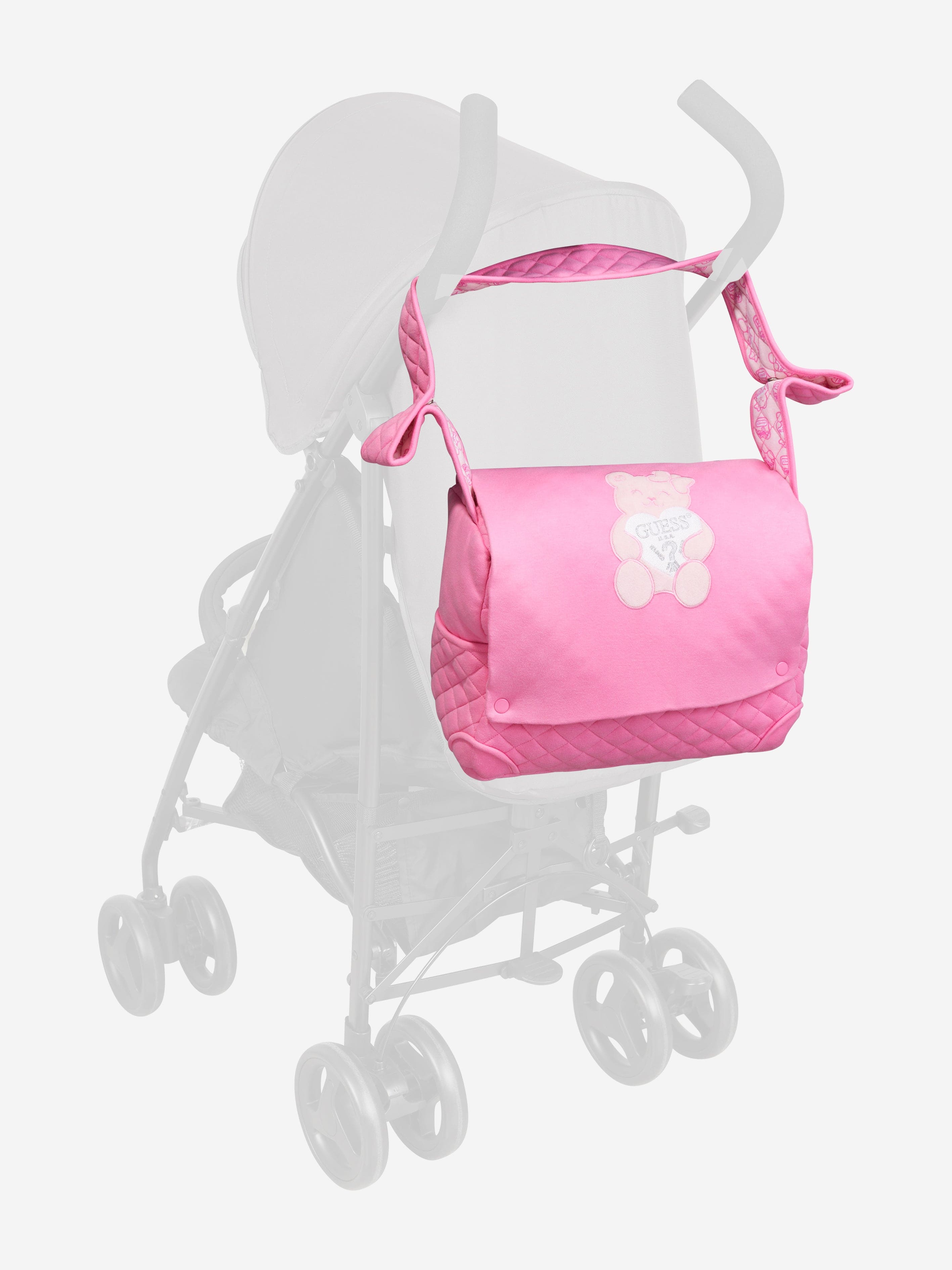 Guess Baby Girls Bear Changing Bag in Pink