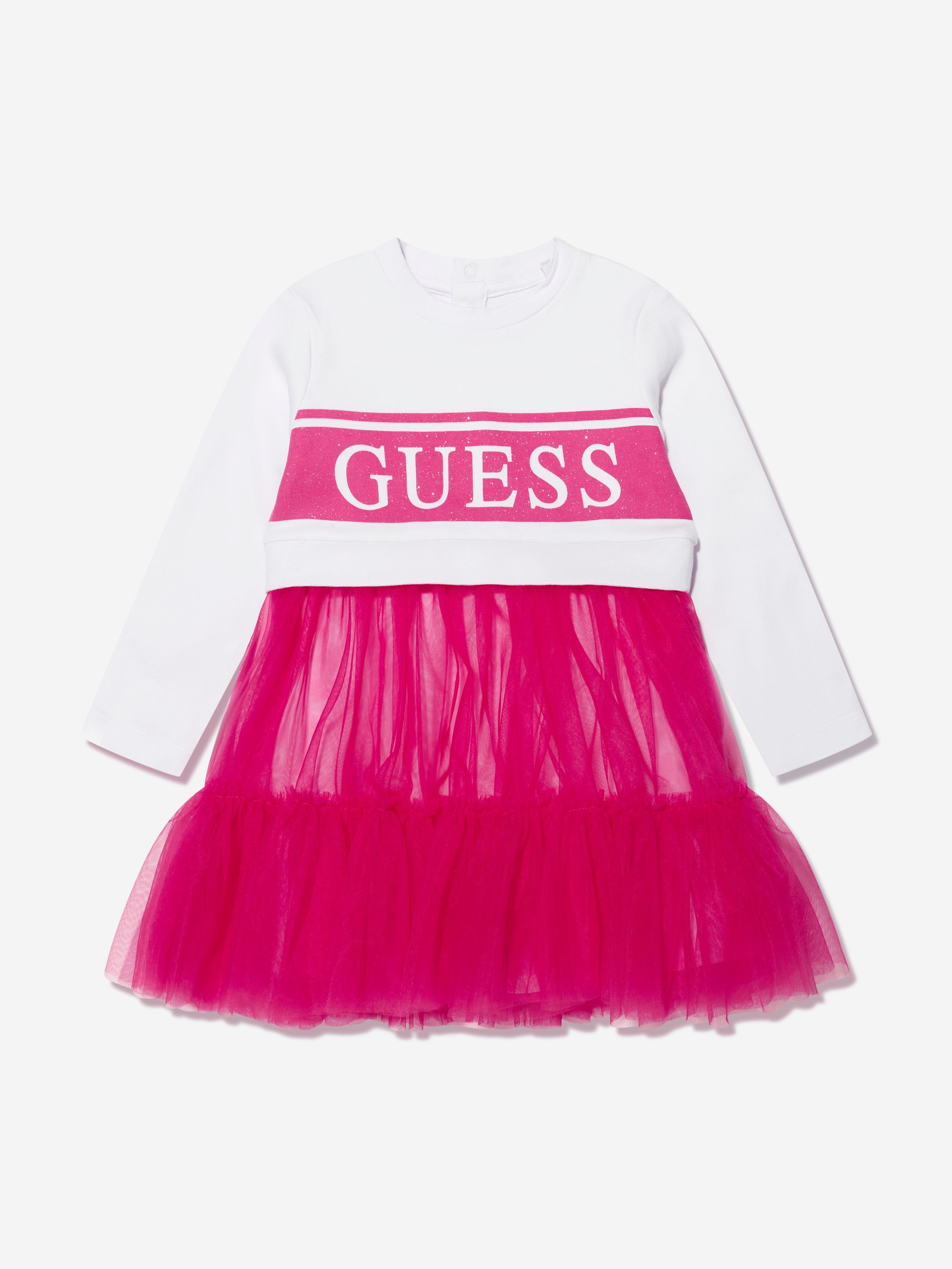 Guess Baby Girls Dress With Knickers in White