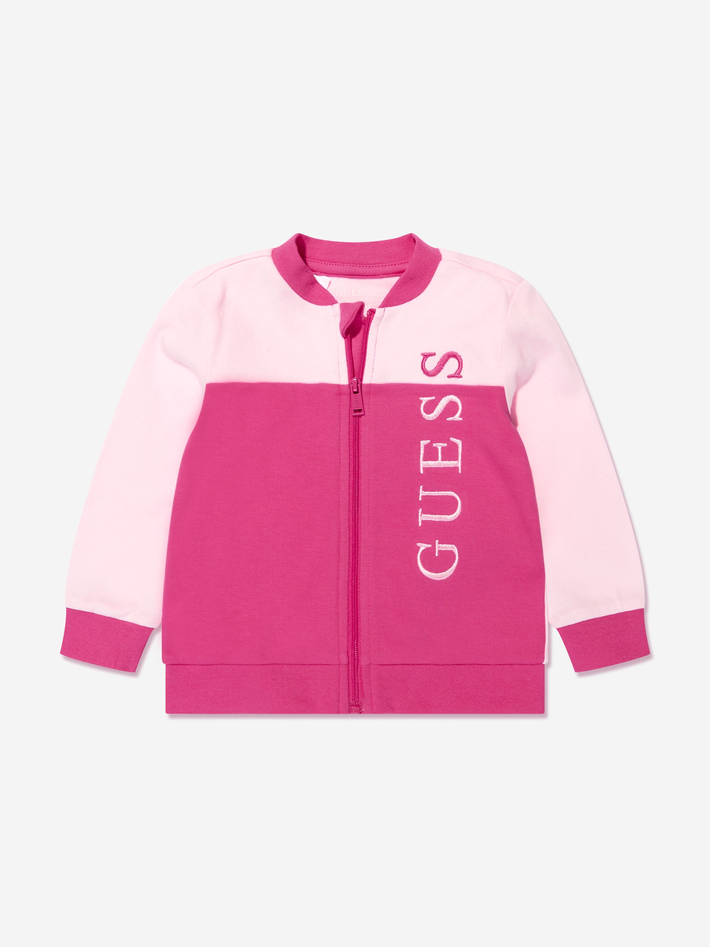 Guess Baby Girls Sweatshirt Pant And Body Set in Pink