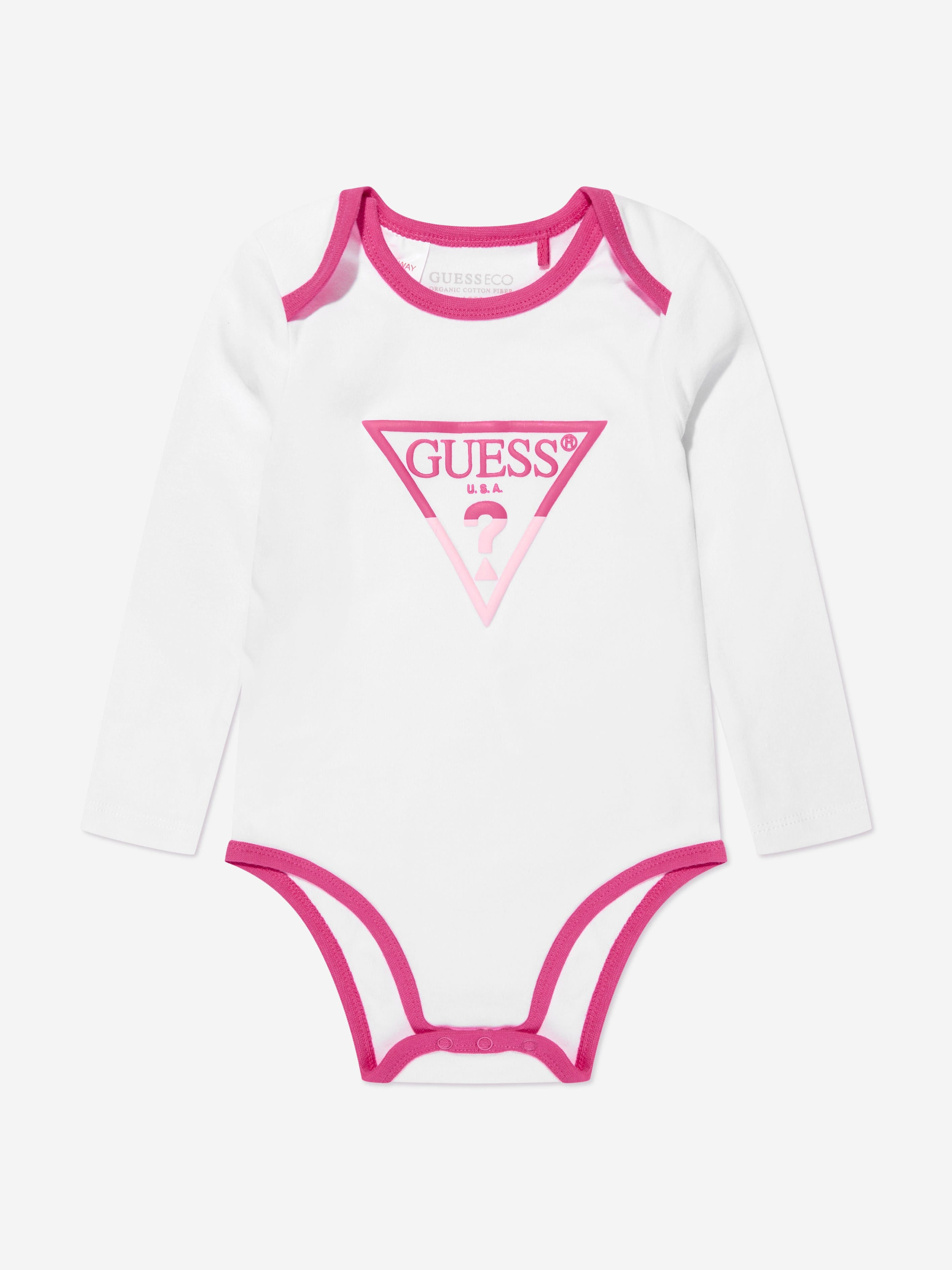 Guess Baby Girls Sweatshirt Pant And Body Set in Pink