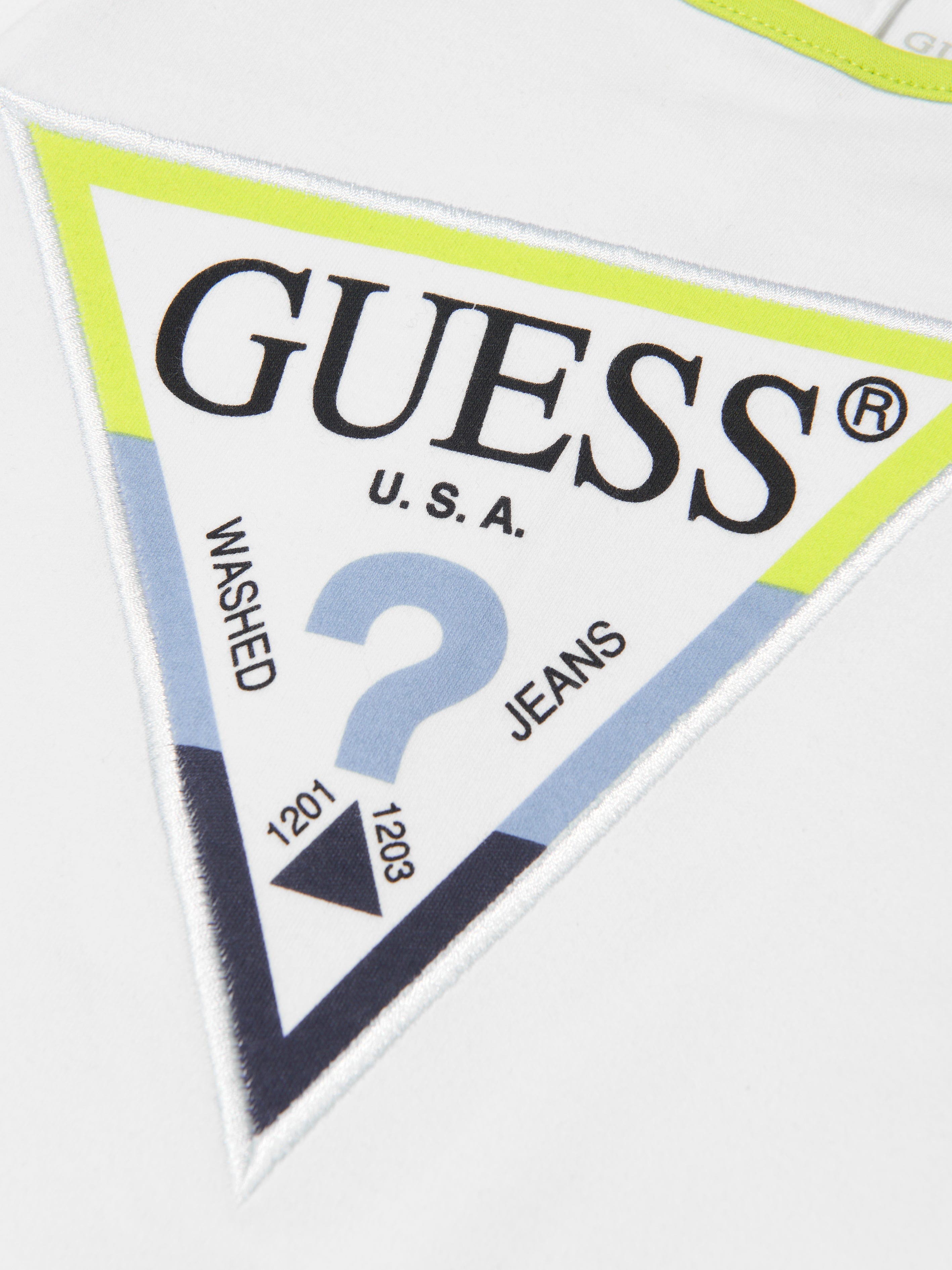 Guess Baby Boys Logo Babygrow in White