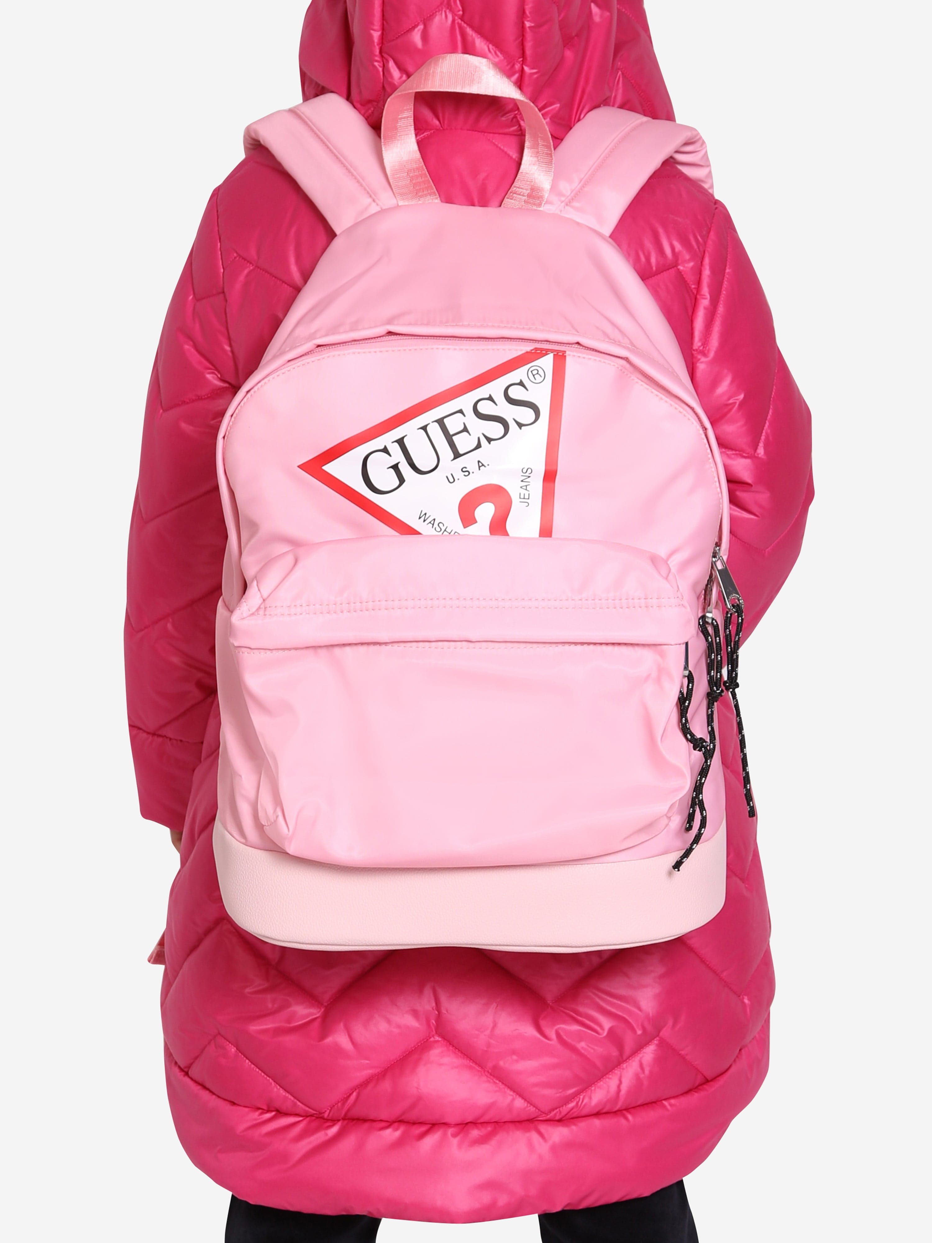 Guess Girls Logo Backpack in Pink