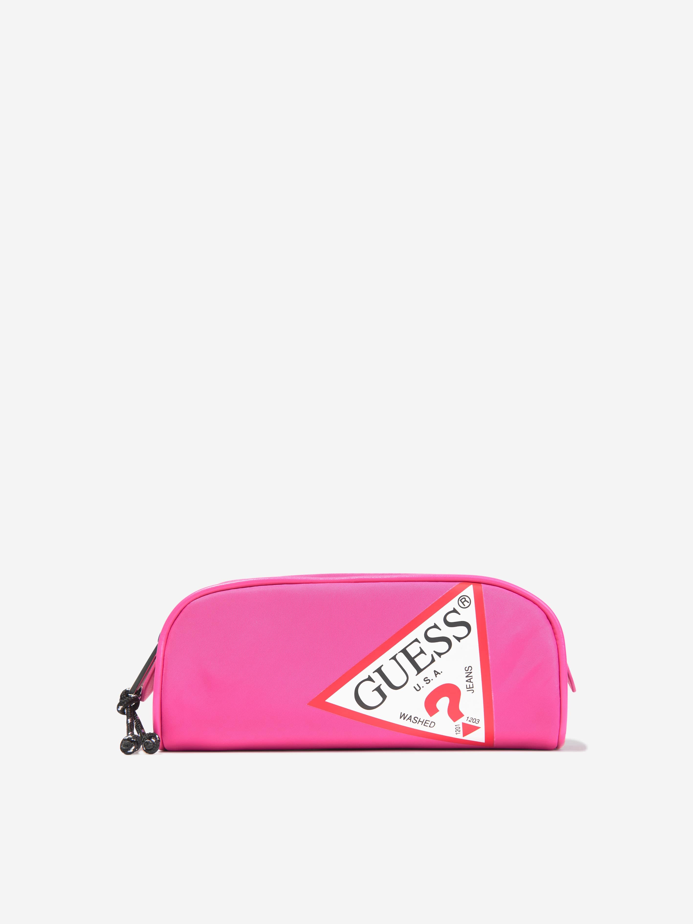 Guess Girls Logo Pencil Case in Pink