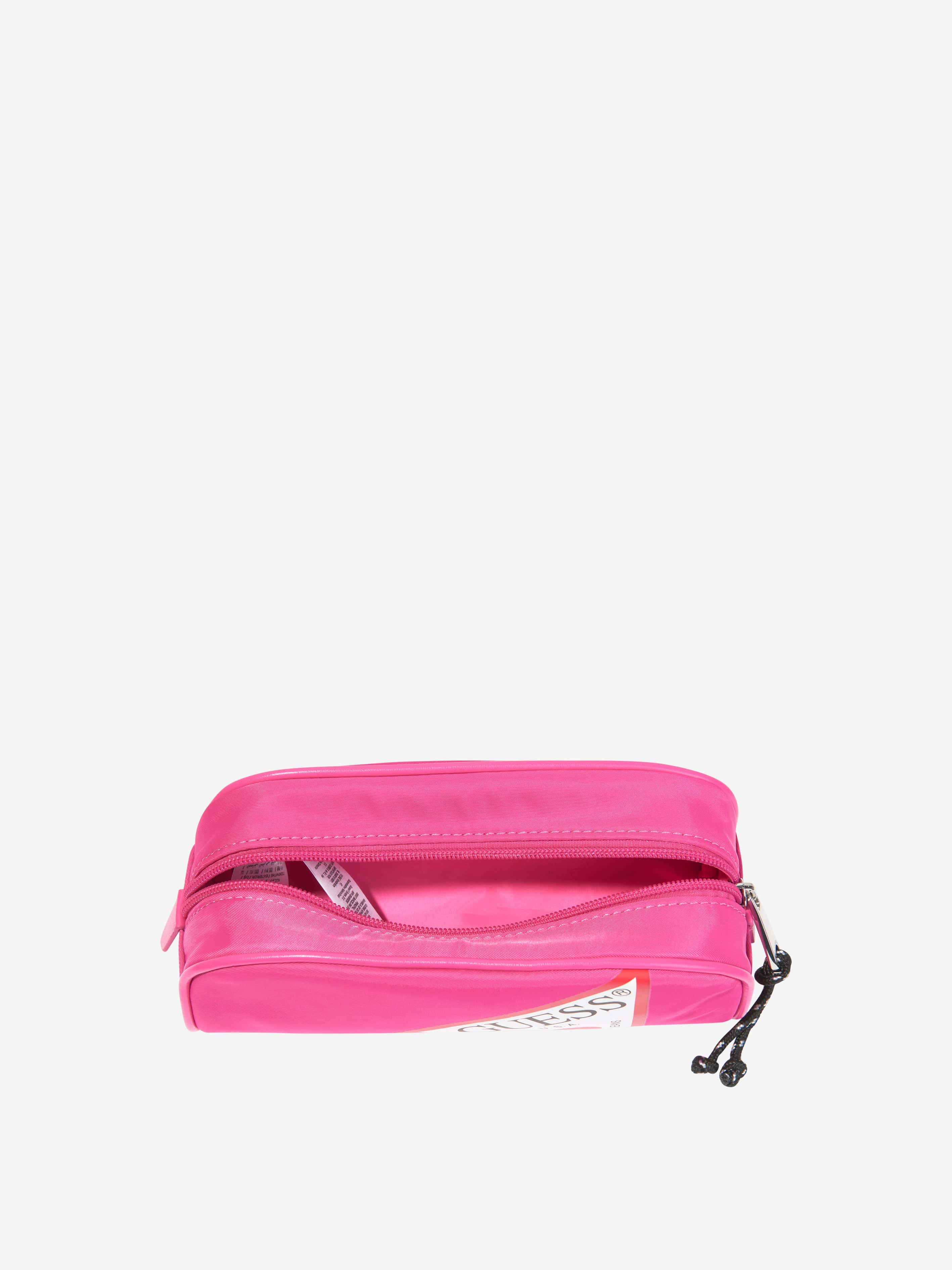 Guess Girls Logo Pencil Case in Pink