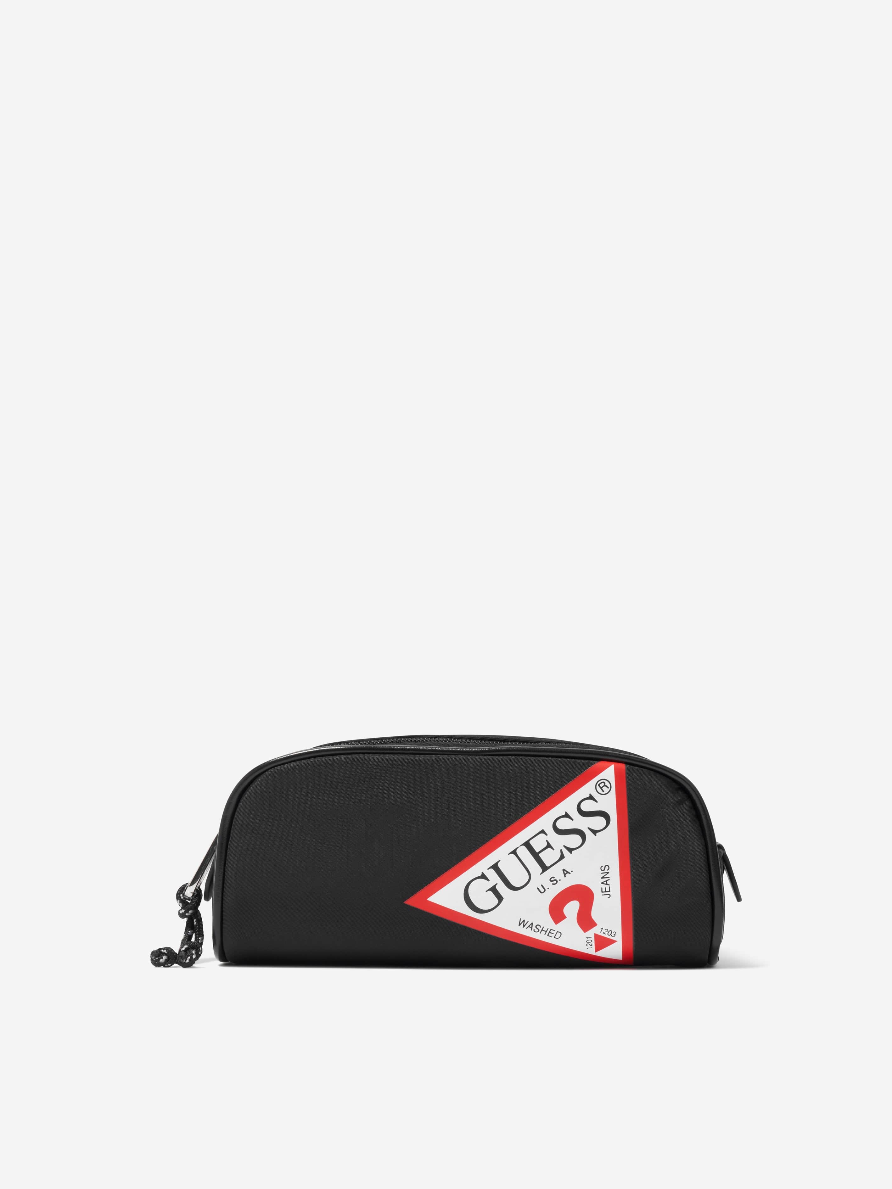 Guess Kids Logo Pencil Case in Black