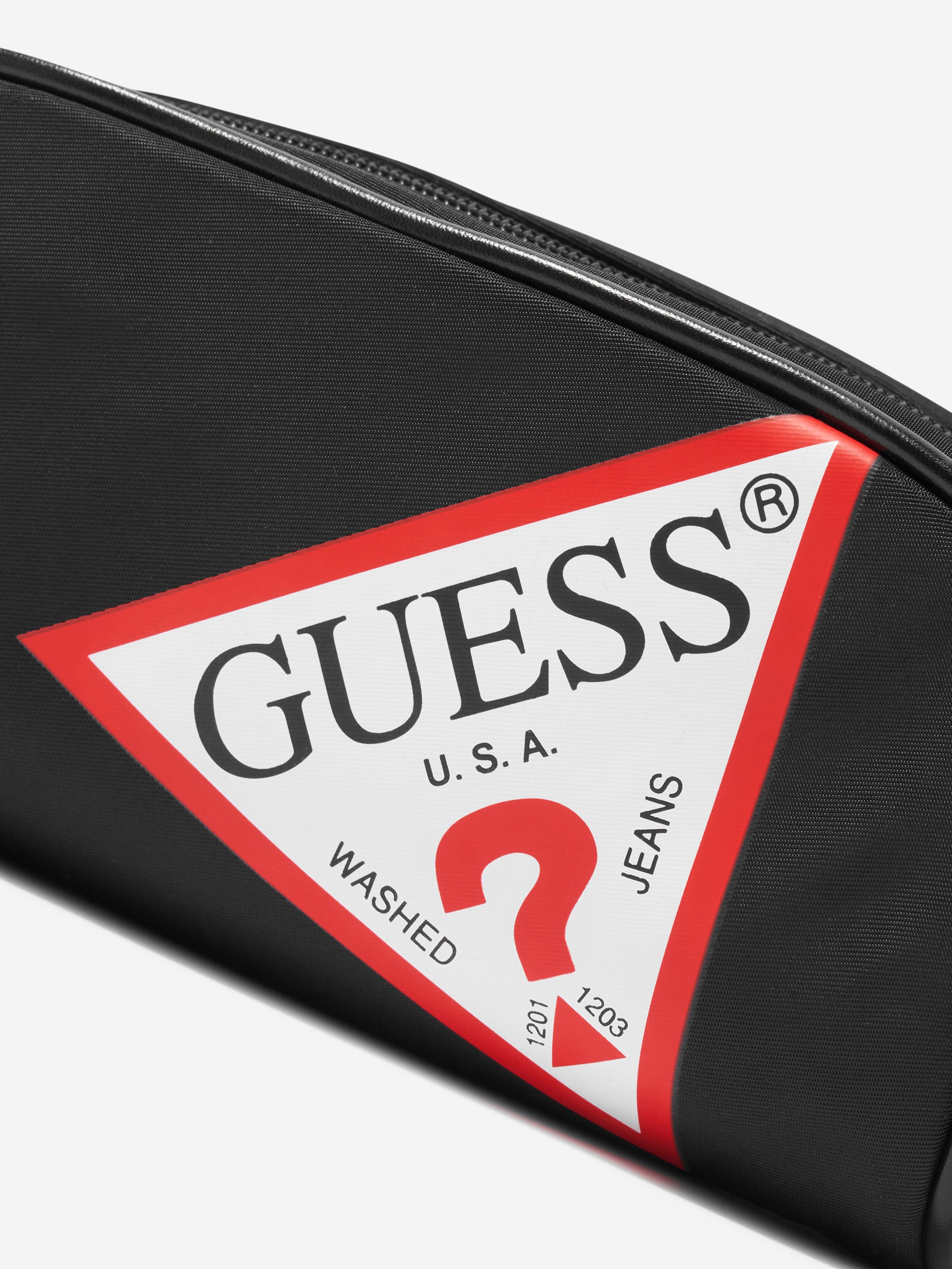 Guess Kids Logo Pencil Case in Black