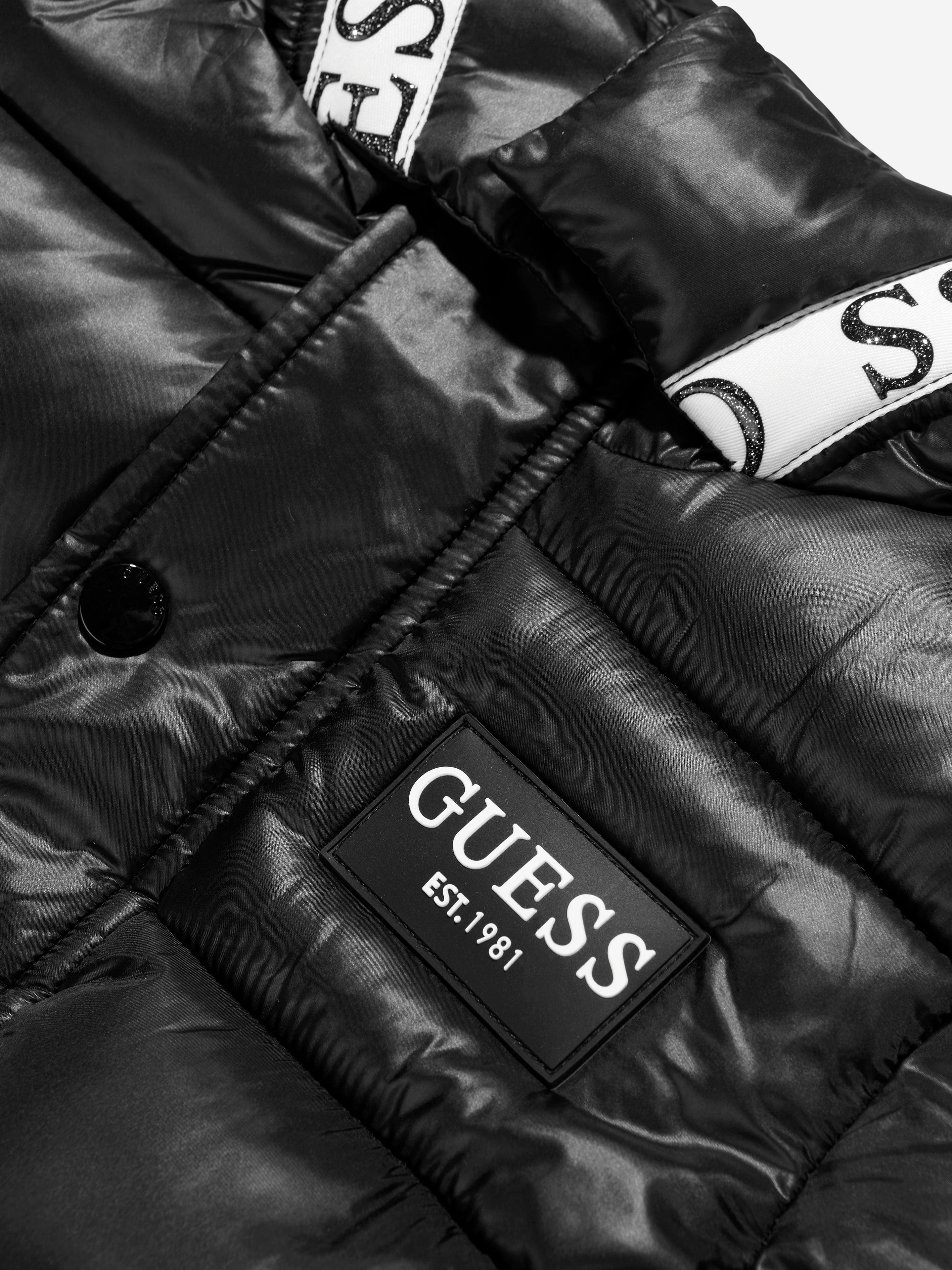 Guess Kids Puffer Jacket in Black