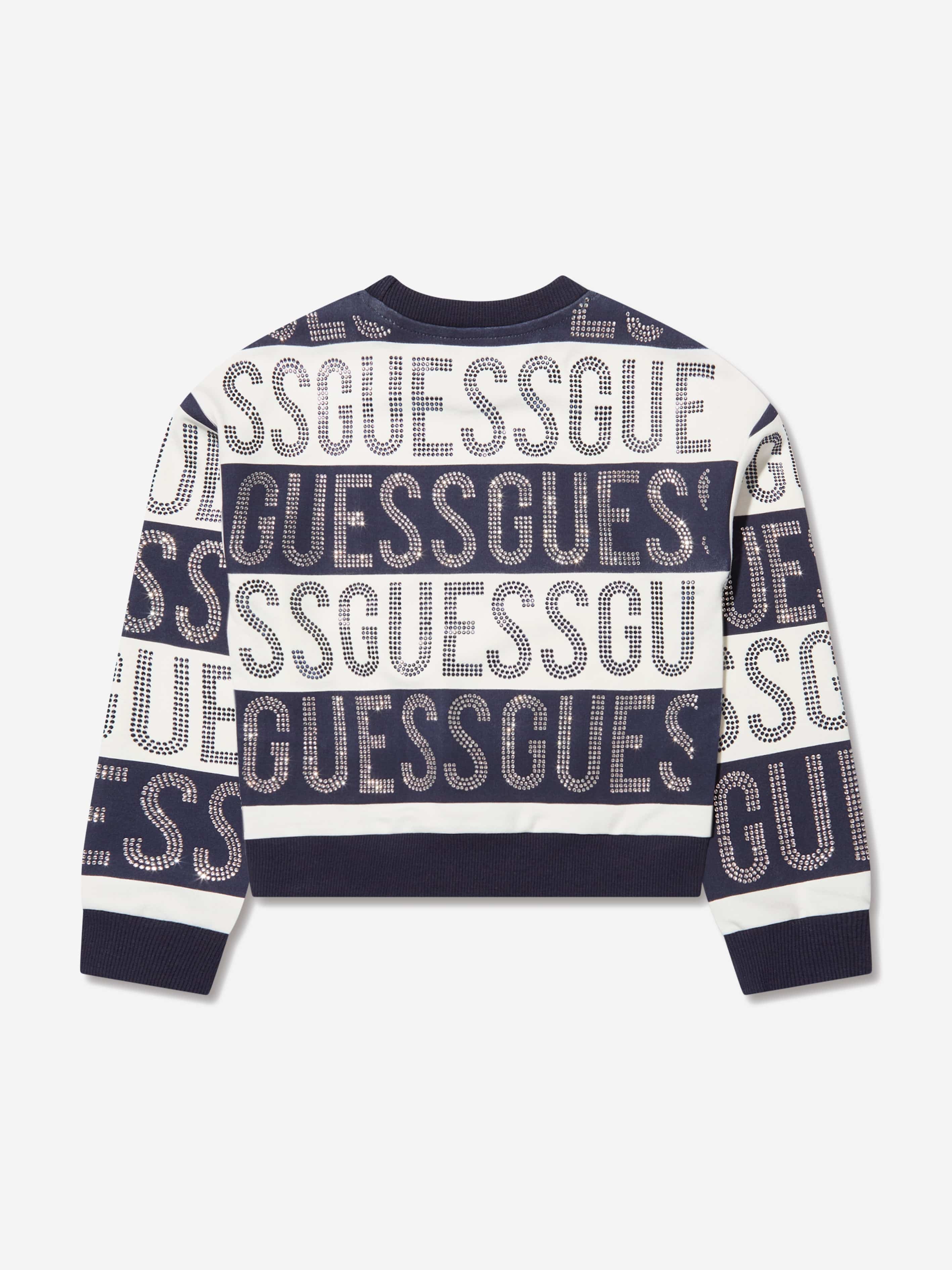 Guess Girls Logo Sweatshirt in Navy