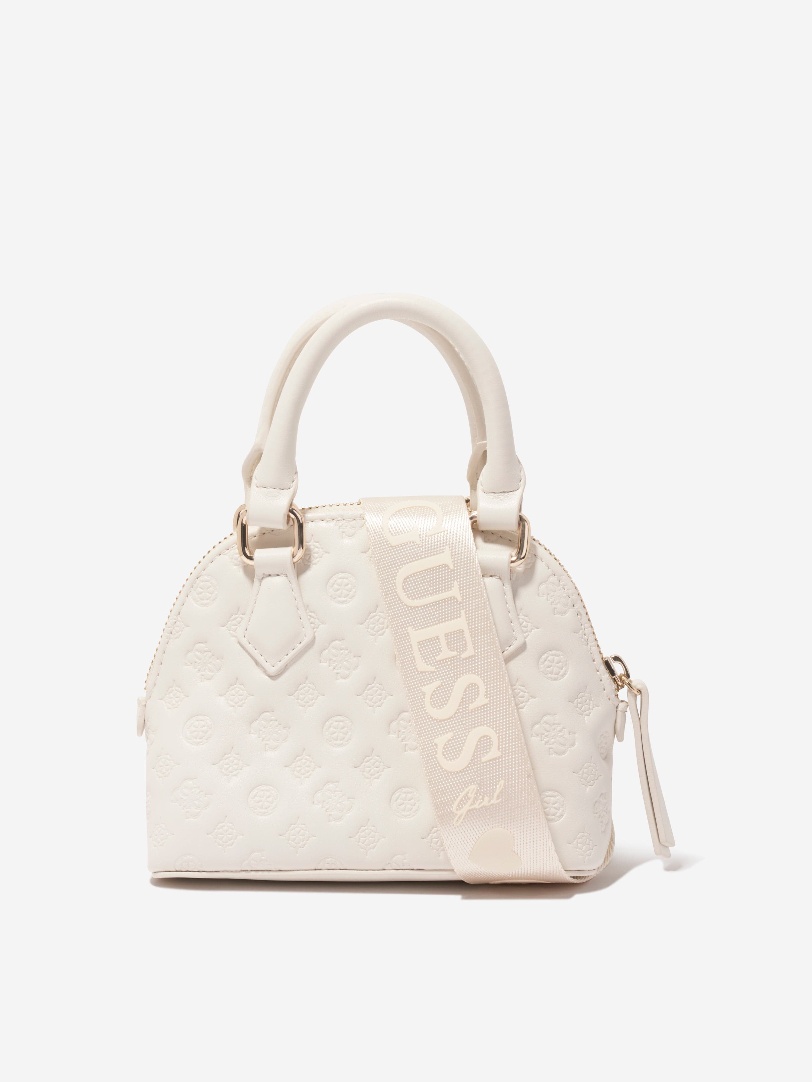 Guess Girls Mini Satchel Bag in Ivory