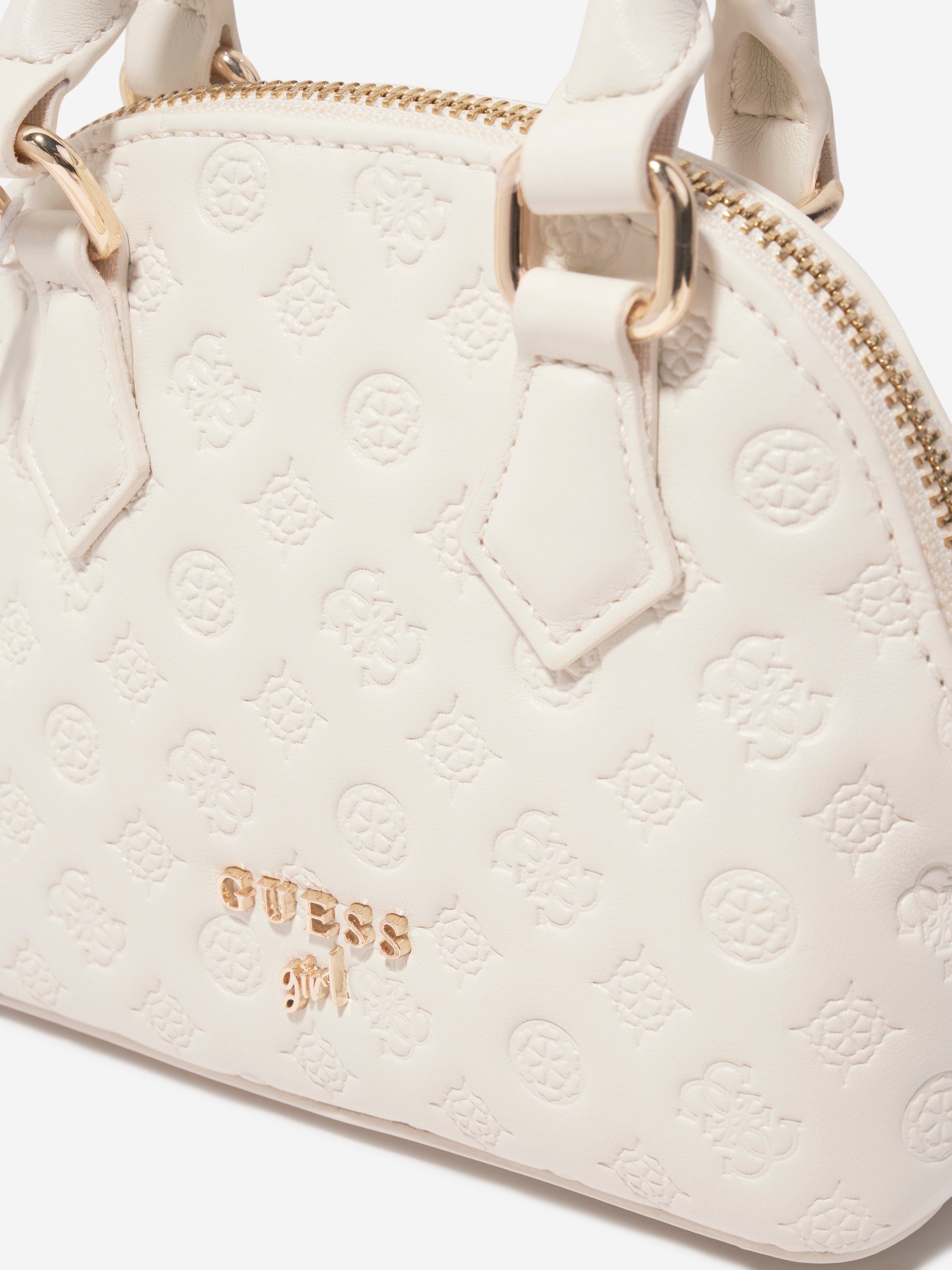 Guess Girls Mini Satchel Bag in Ivory