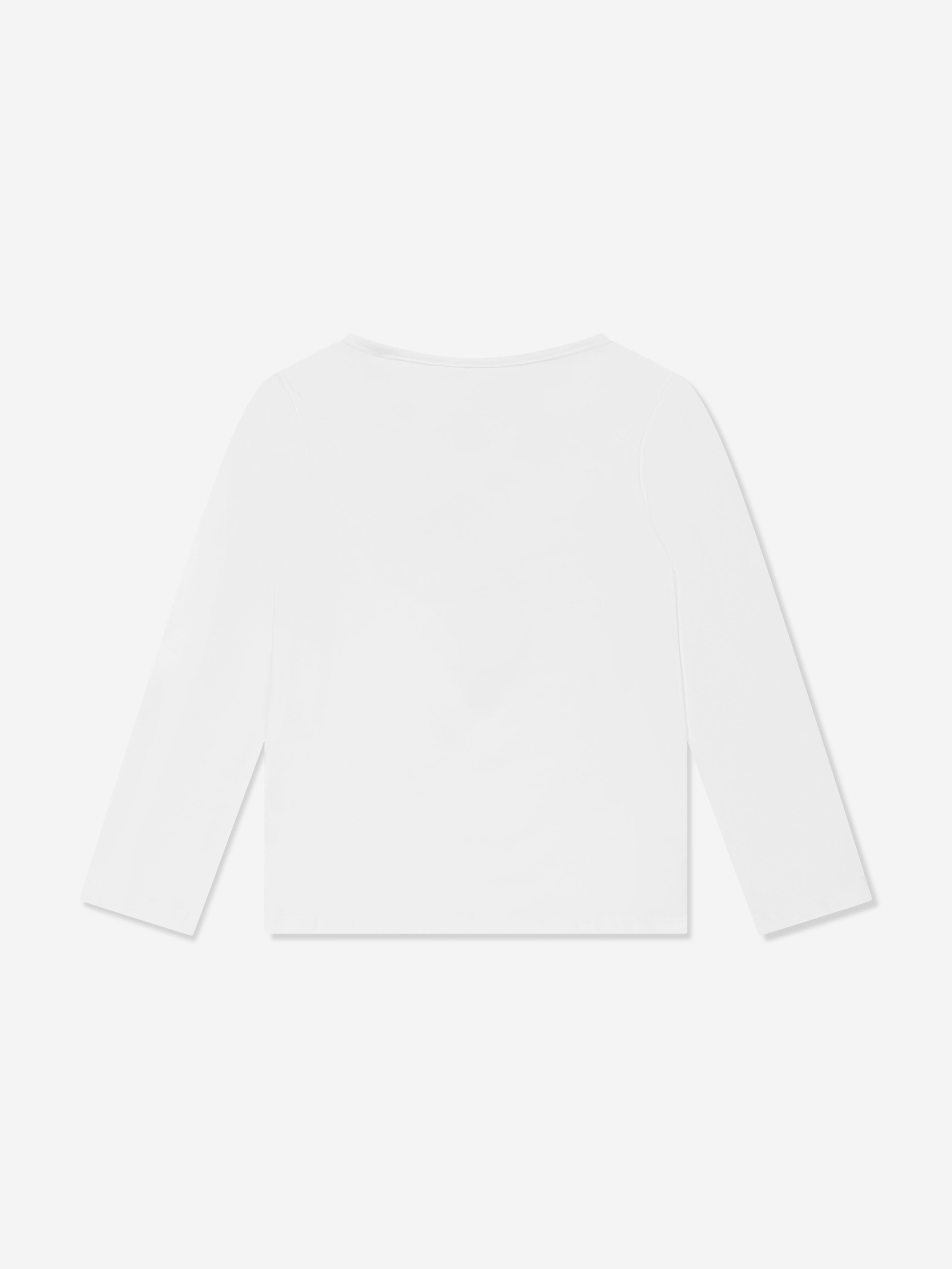 Guess Girls Long Sleeve T-Shirt in White