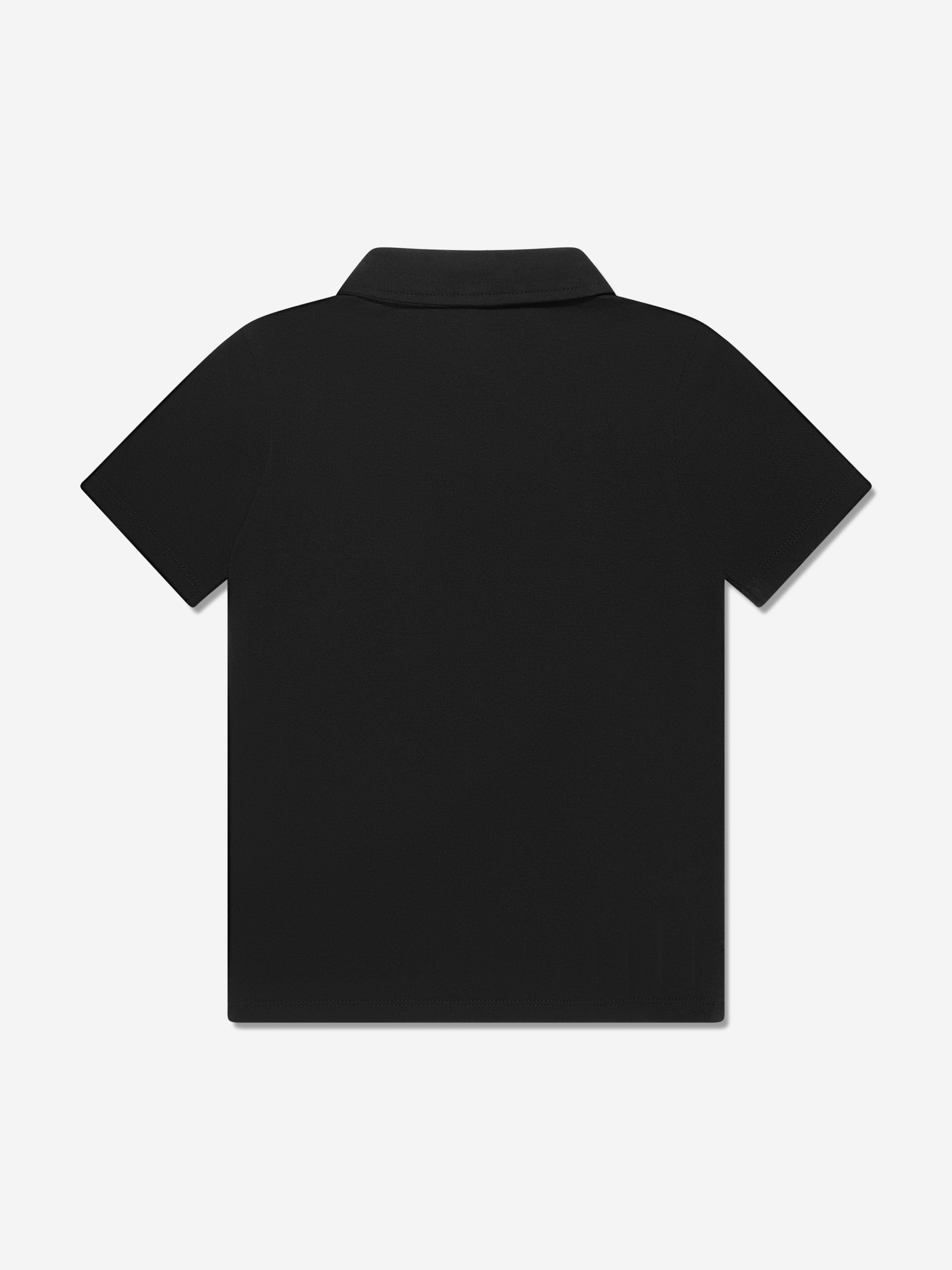 Guess Boys Logo Polo Shirt in Black