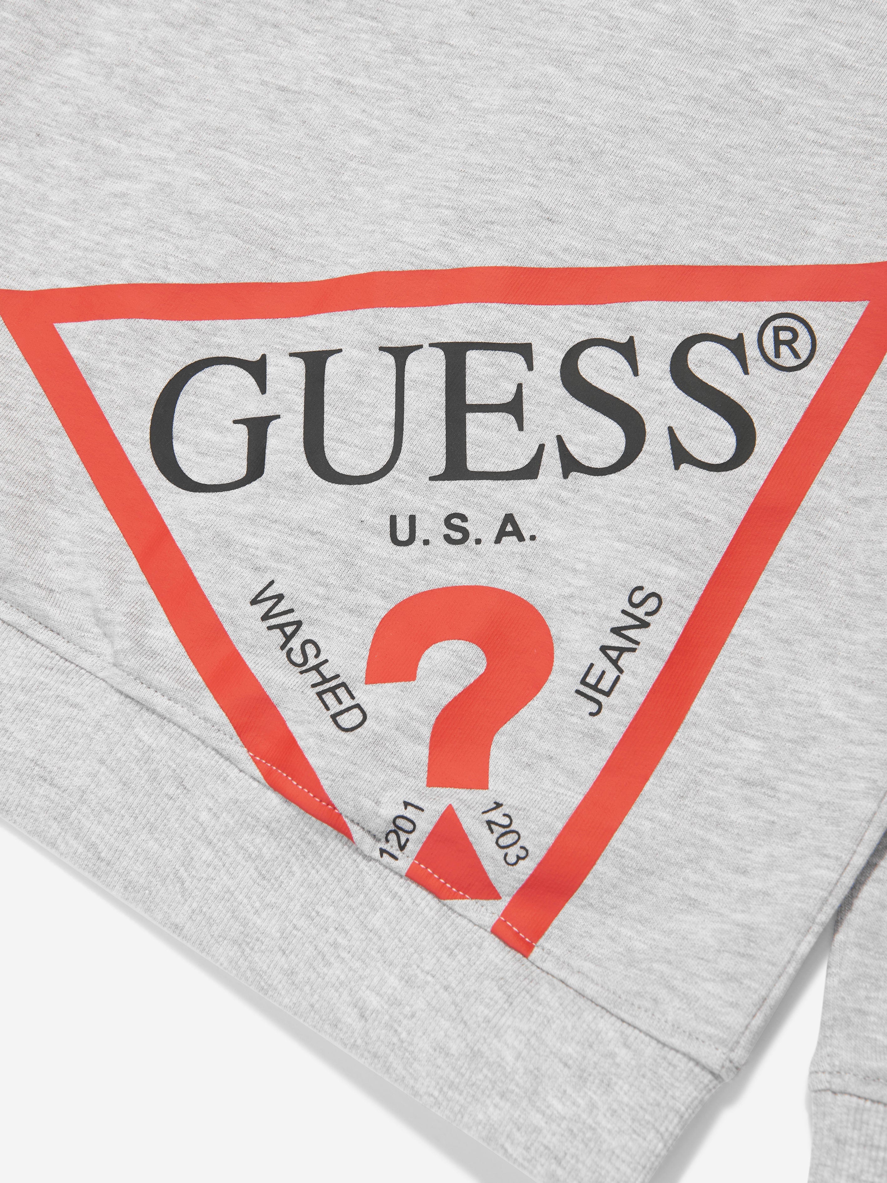 Guess Boys Zip Up Top in Grey